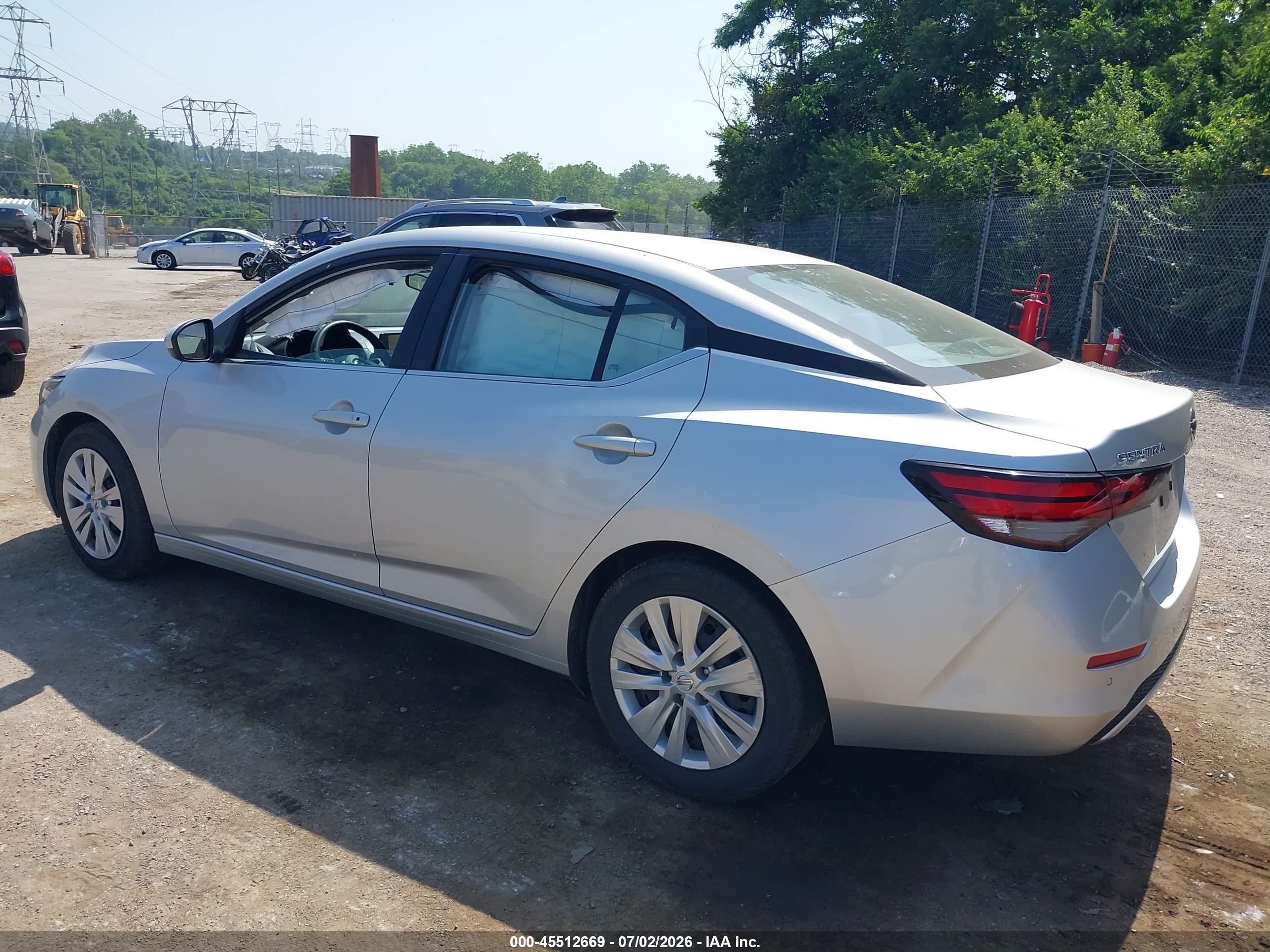 2023 Nissan Sentra S Xtronic Cvt Silver vin: 3N1AB8BV3PY301600