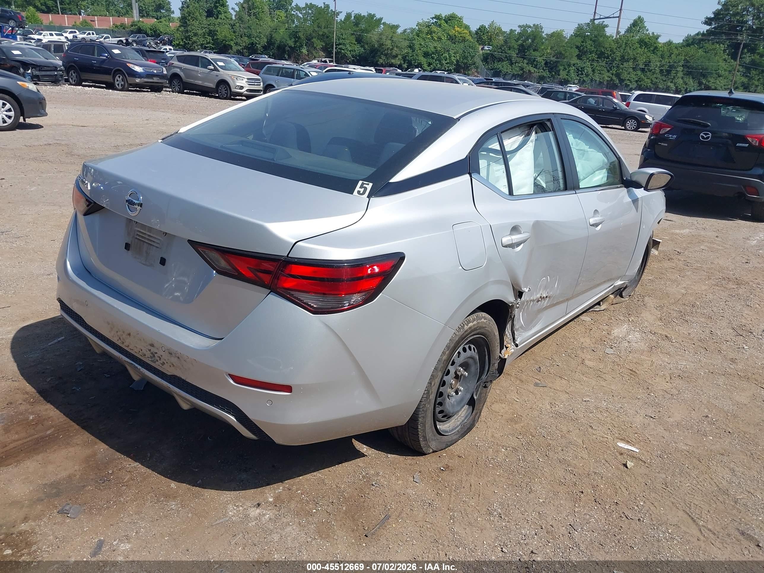 2023 Nissan Sentra S Xtronic Cvt Silver vin: 3N1AB8BV3PY301600