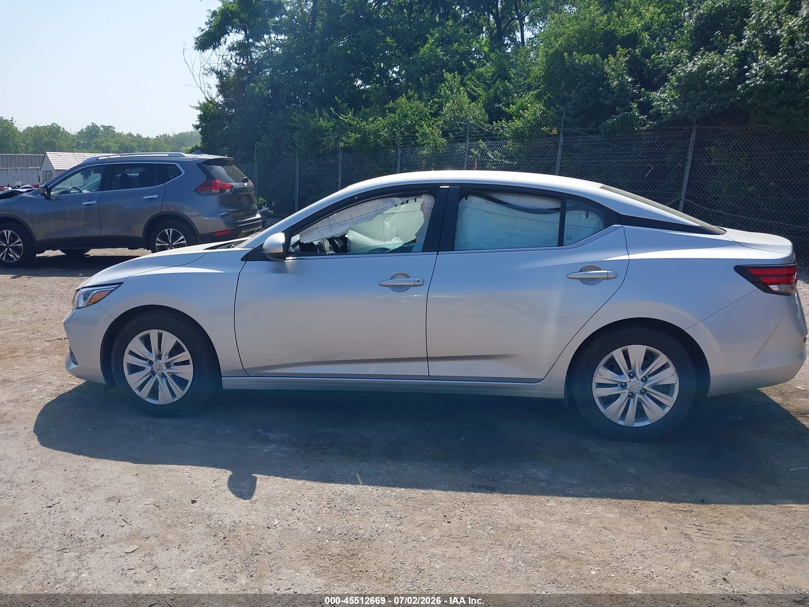 2023 Nissan Sentra S Xtronic Cvt Silver vin: 3N1AB8BV3PY301600