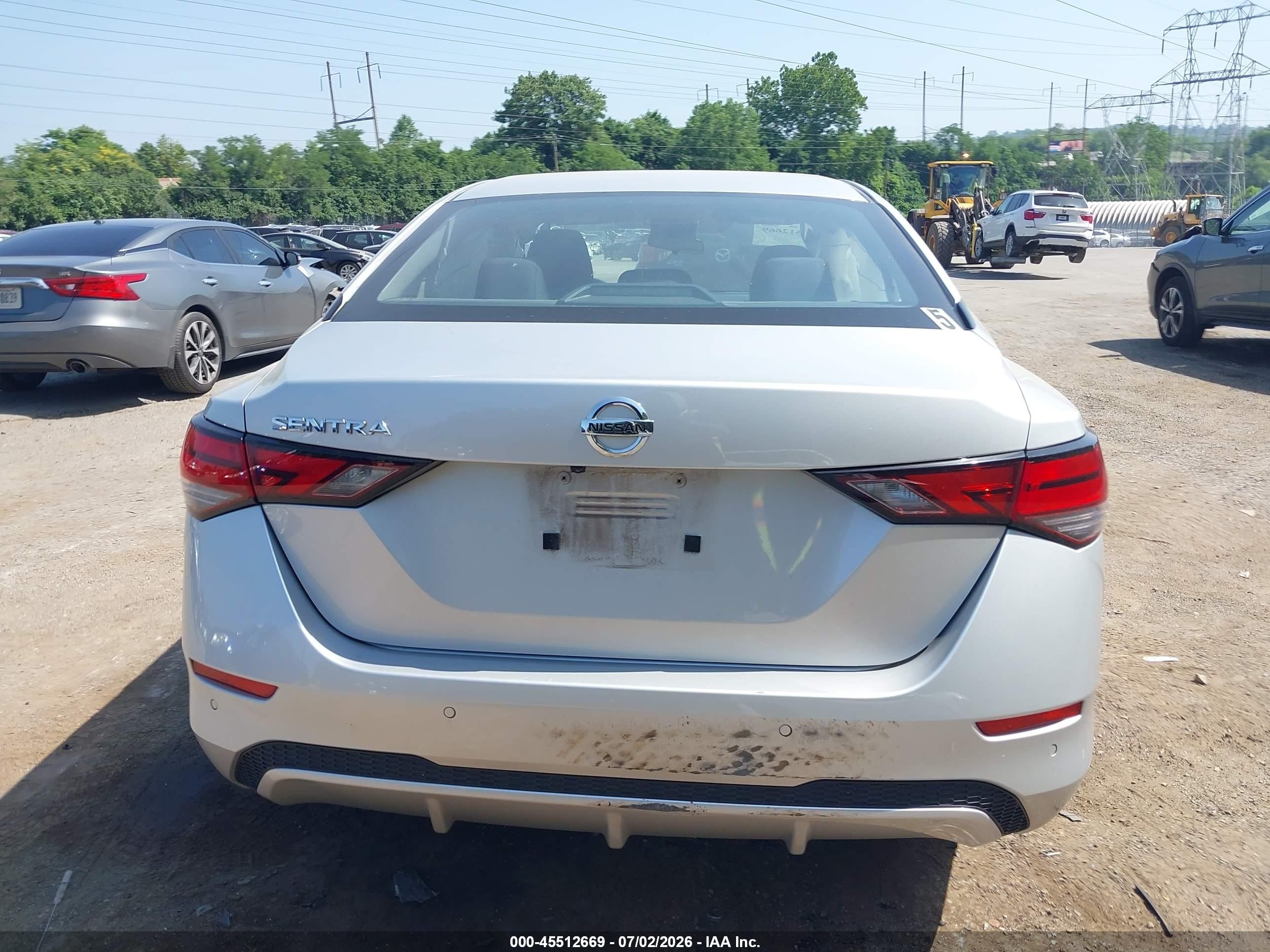 2023 Nissan Sentra S Xtronic Cvt Silver vin: 3N1AB8BV3PY301600