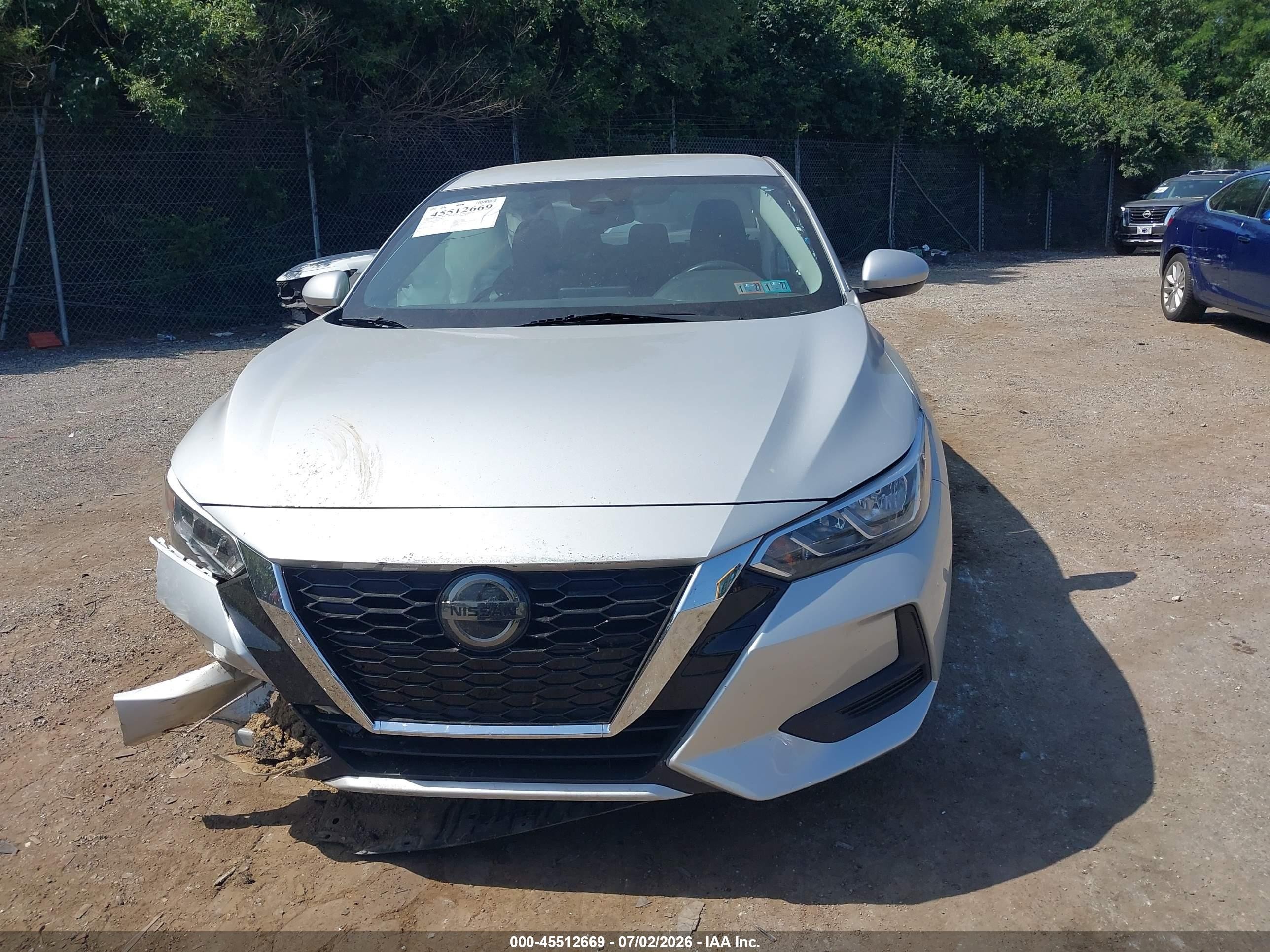 2023 Nissan Sentra S Xtronic Cvt Silver vin: 3N1AB8BV3PY301600