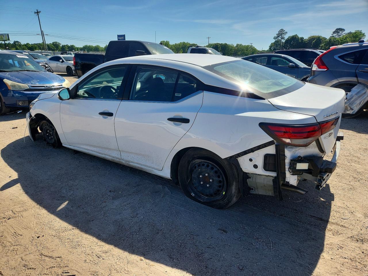 2024 Nissan Sentra S White vin: 3N1AB8BV3RY298118