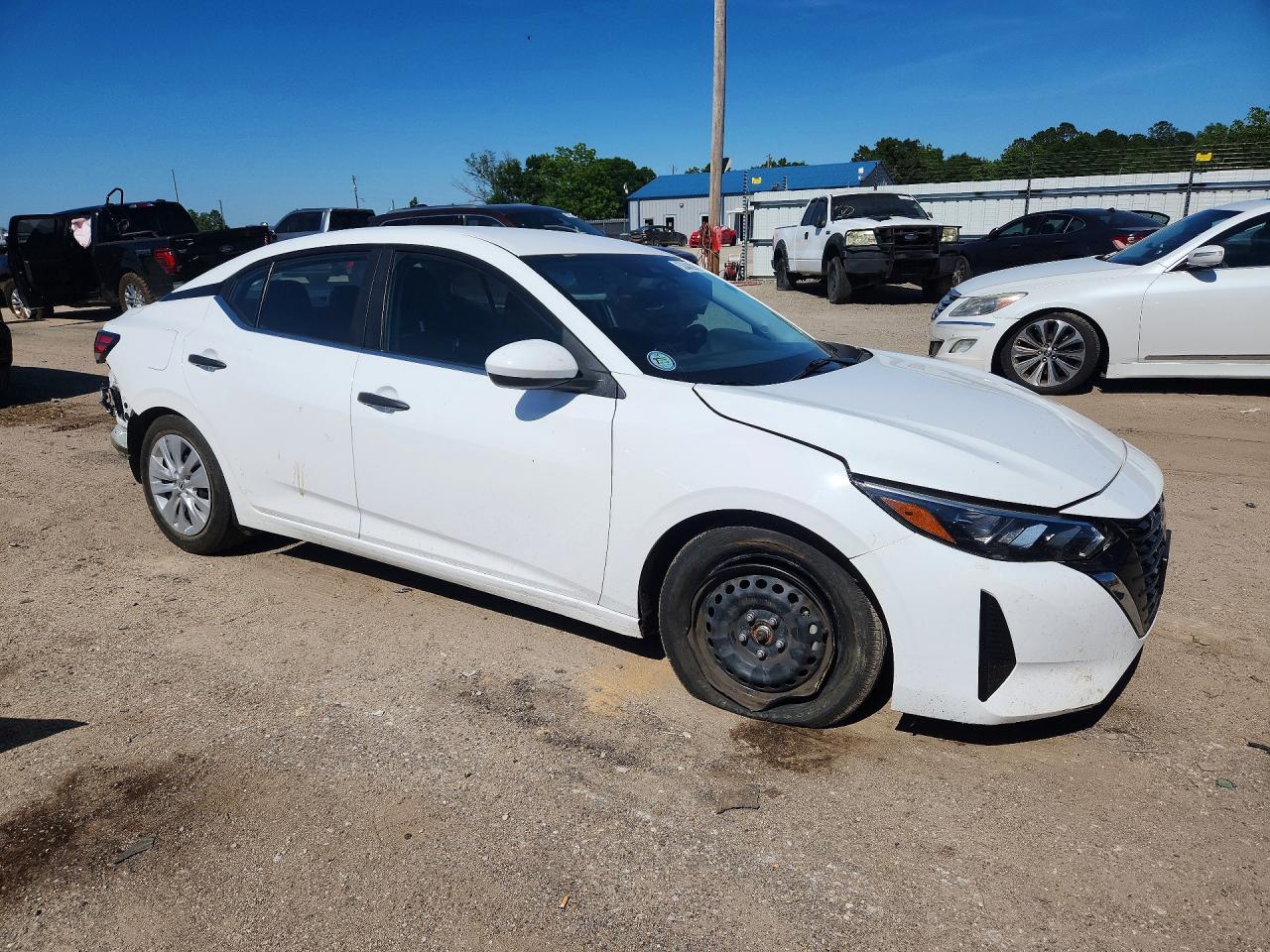 2024 Nissan Sentra S White vin: 3N1AB8BV3RY298118