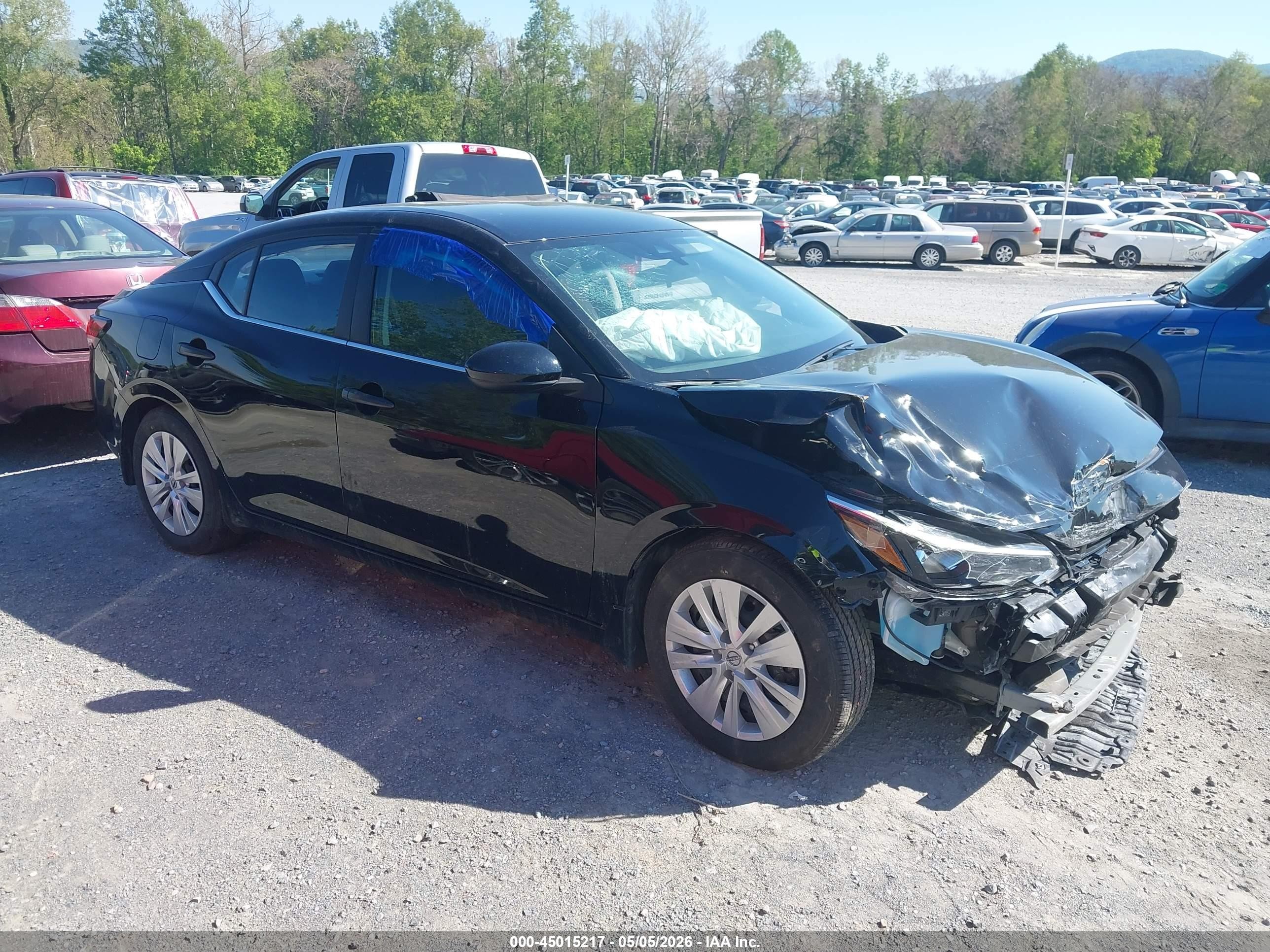 2025 Nissan Sentra S Black vin: 3N1AB8BV3SY345380