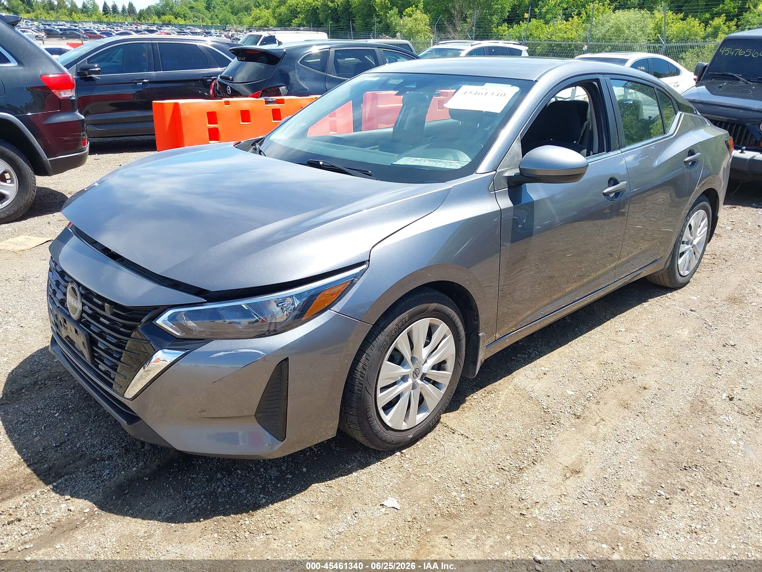 2024 Nissan Sentra S Xtronic Cvt Gray vin: 3N1AB8BV4RY203999