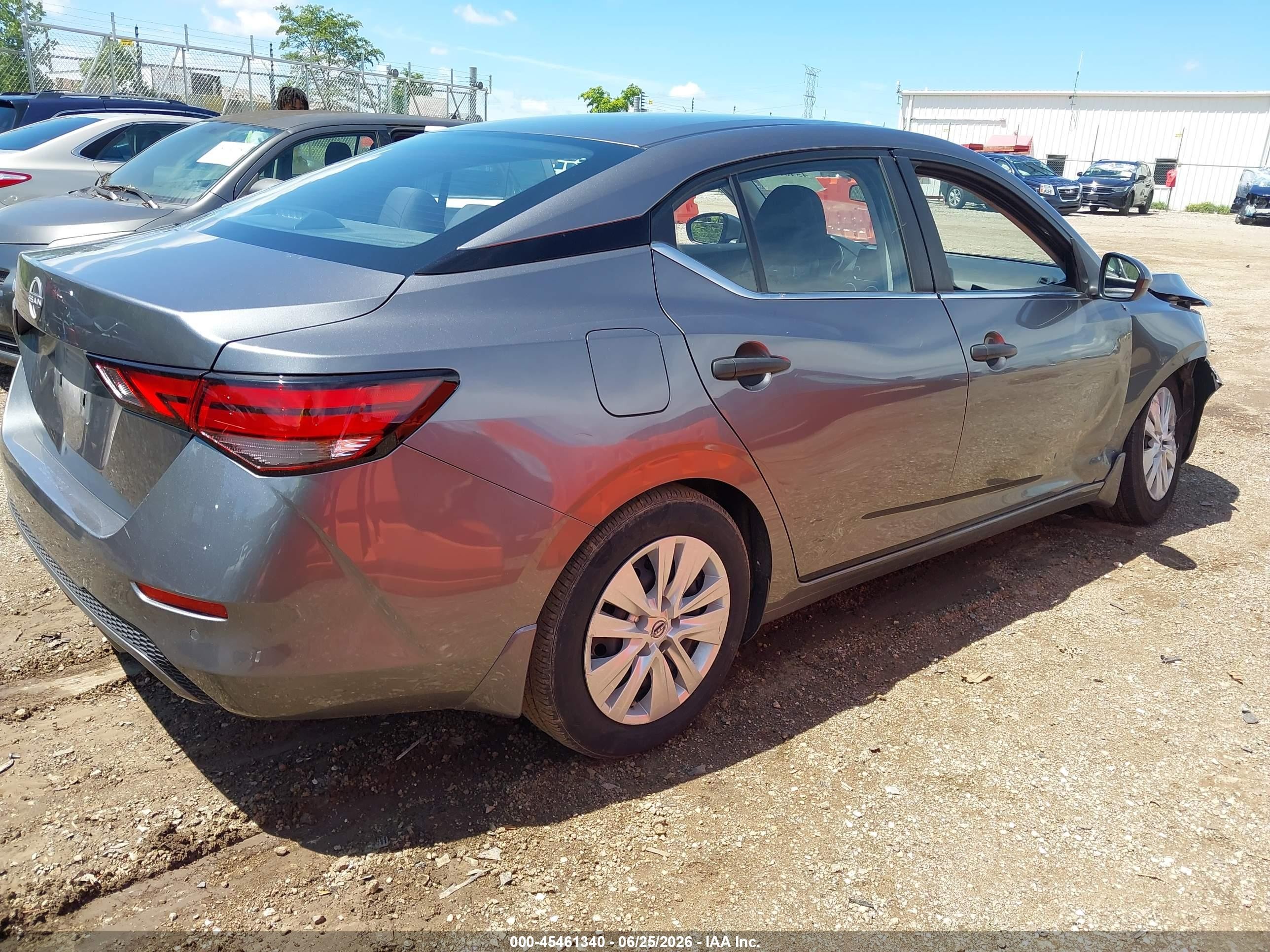 2024 Nissan Sentra S Xtronic Cvt Gray vin: 3N1AB8BV4RY203999