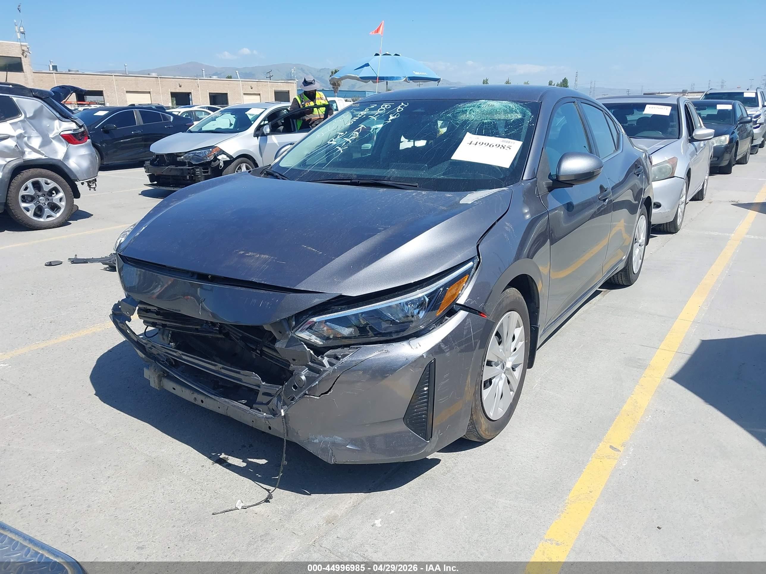 2024 Nissan Sentra S Xtronic Cvt Gray vin: 3N1AB8BV4RY344510
