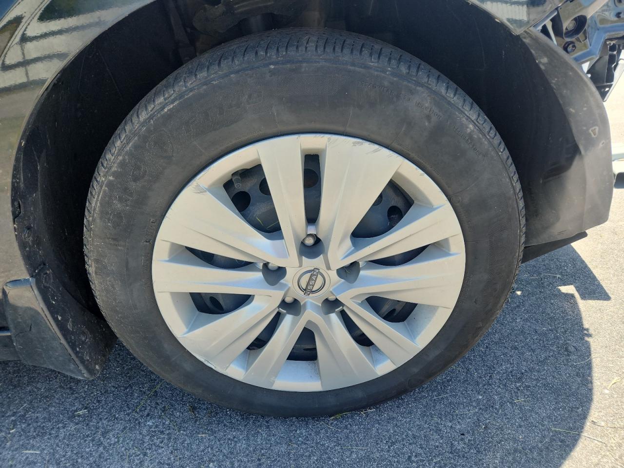 2025 Nissan Sentra S Black vin: 3N1AB8BV4SY251539 Damage: Right Front Wheel Cover, Curb Rash, > 12 Inches