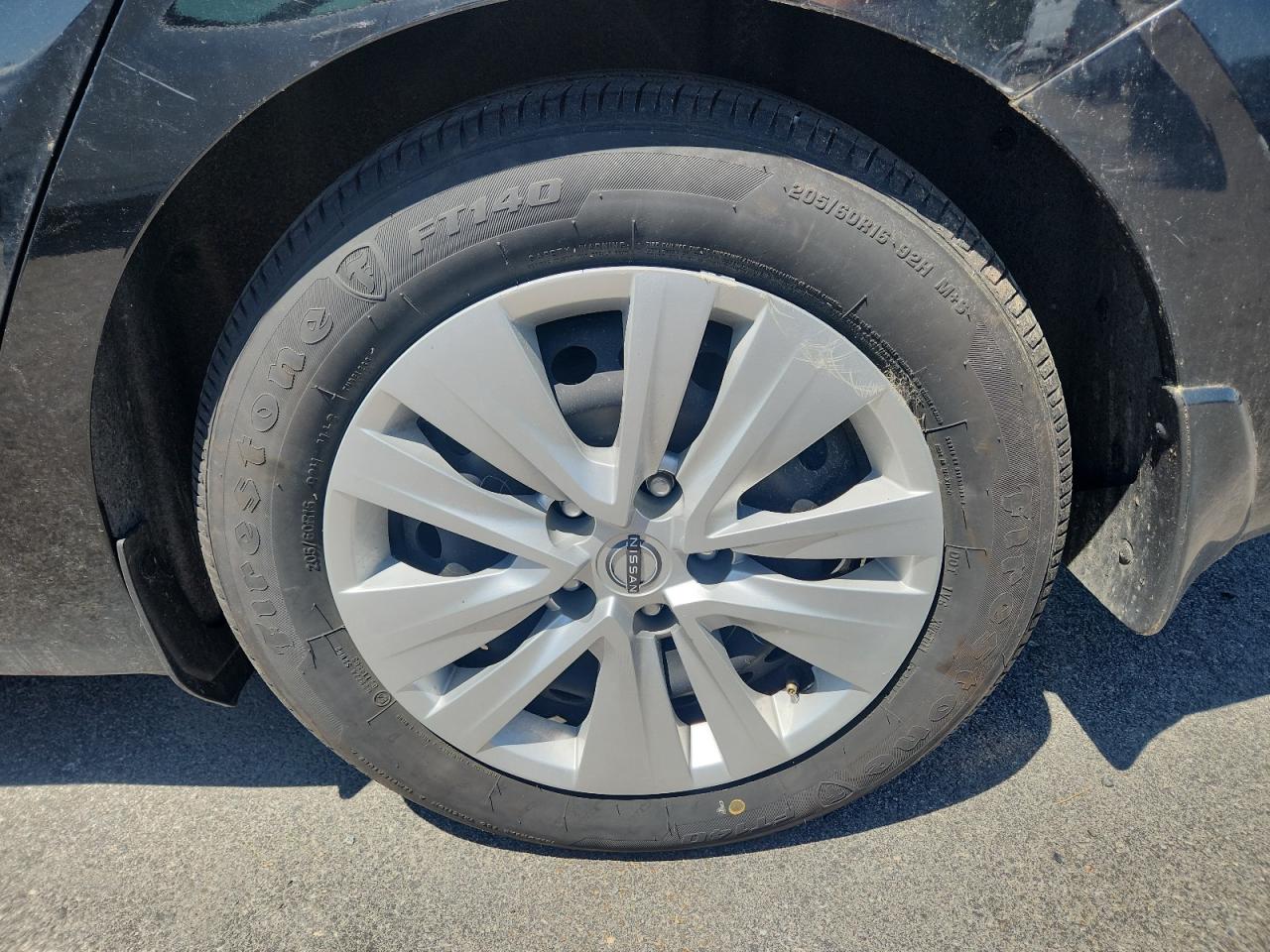 2025 Nissan Sentra S Black vin: 3N1AB8BV4SY251539 Damage: Left Rear Wheel Cover, Curb Rash, 7 To 8 Inches