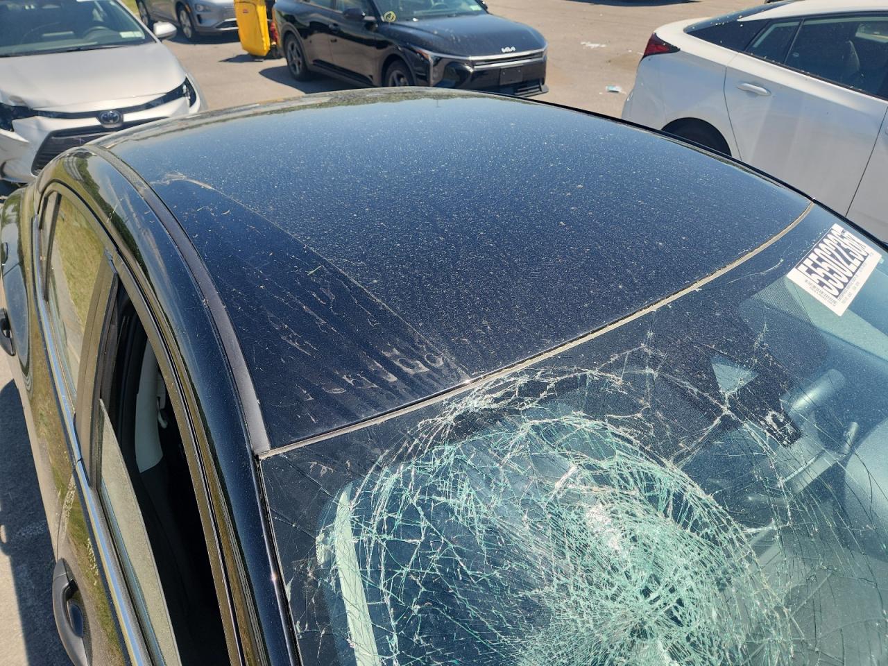 2025 Nissan Sentra S Black vin: 3N1AB8BV4SY251539 Damage: Windshield, Broken, Replacement Required
