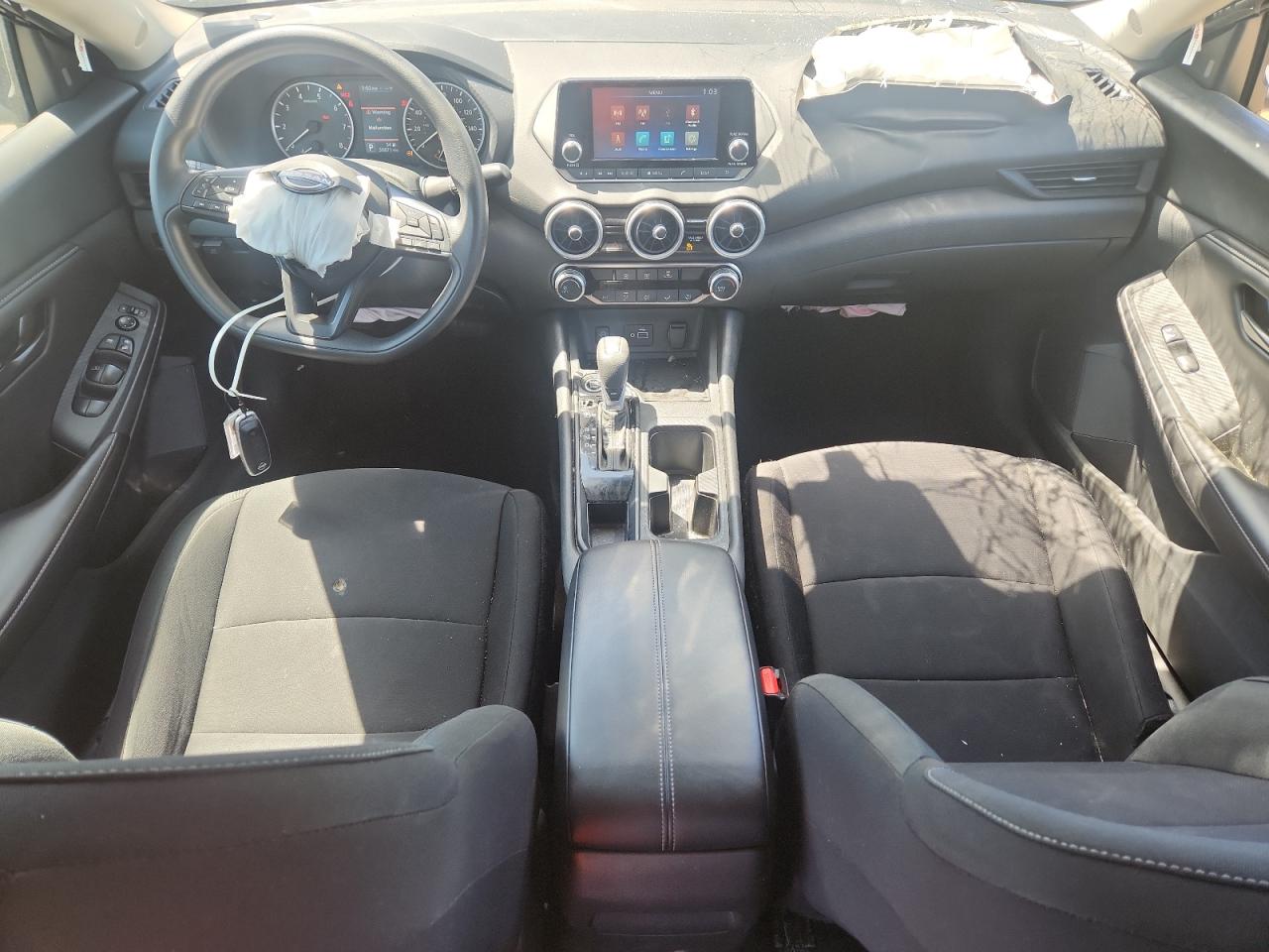 2025 Nissan Sentra S Black vin: 3N1AB8BV4SY251539 Damage: Right Knee Airbag, Deployed, Replacement Required