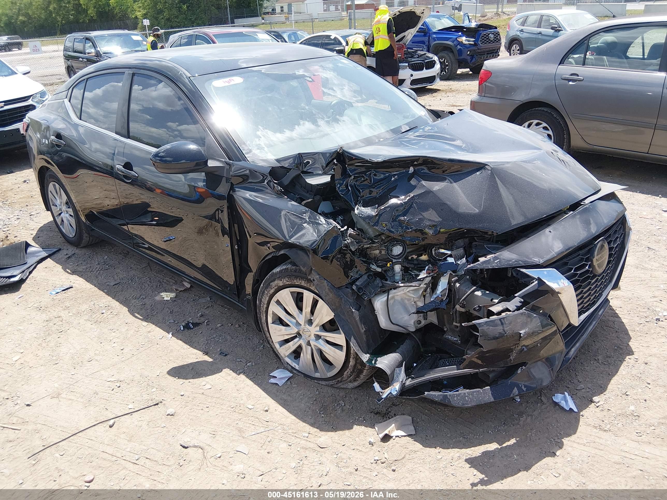 2020 Nissan Sentra S Xtronic Cvt Черный vin: 3N1AB8BV5LY221564
