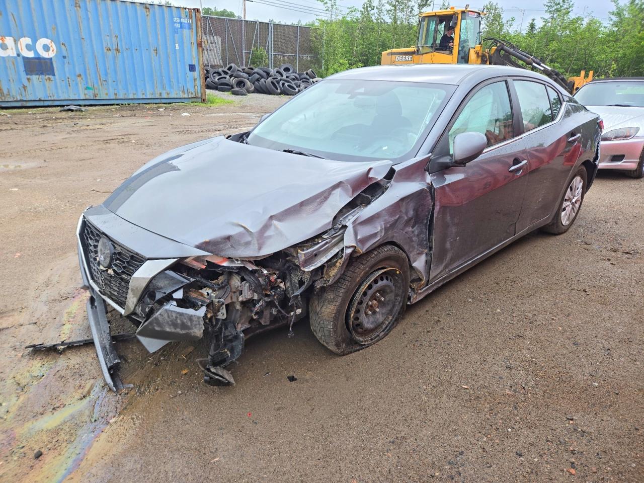 2022 Nissan Sentra S Gray vin: 3N1AB8BV5NY300400