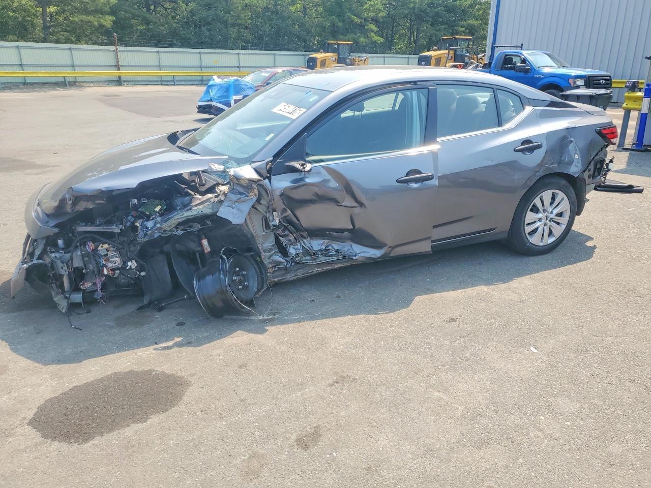 2024 Nissan Sentra S Серый vin: 3N1AB8BV5RY354513