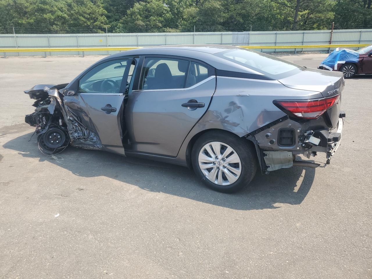 2024 Nissan Sentra S Gray vin: 3N1AB8BV5RY354513 Damage: Left Qtr Panel, Severe Damage, Replacement Required