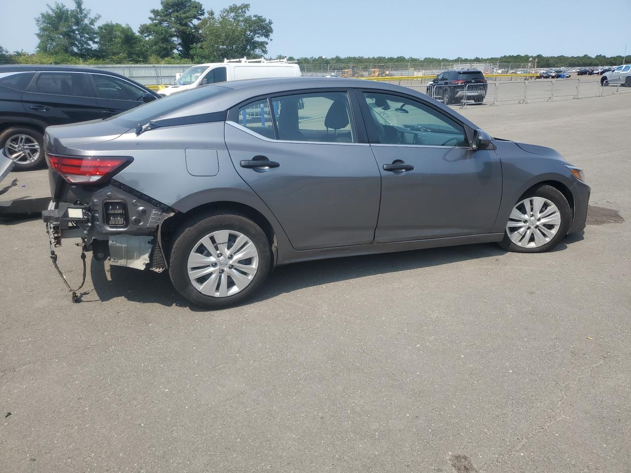 2024 Nissan Sentra S Gray vin: 3N1AB8BV5RY354513 Damage: Right Drip Rail Molding, Broken, Replacement Required