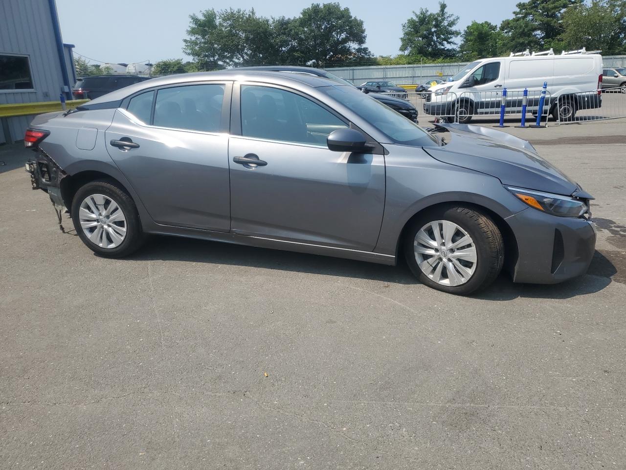 2024 Nissan Sentra S Gray vin: 3N1AB8BV5RY354513 Damage: Right Rocker Panel, Dent(S) W/ Paint Dmg, > 12 Inches