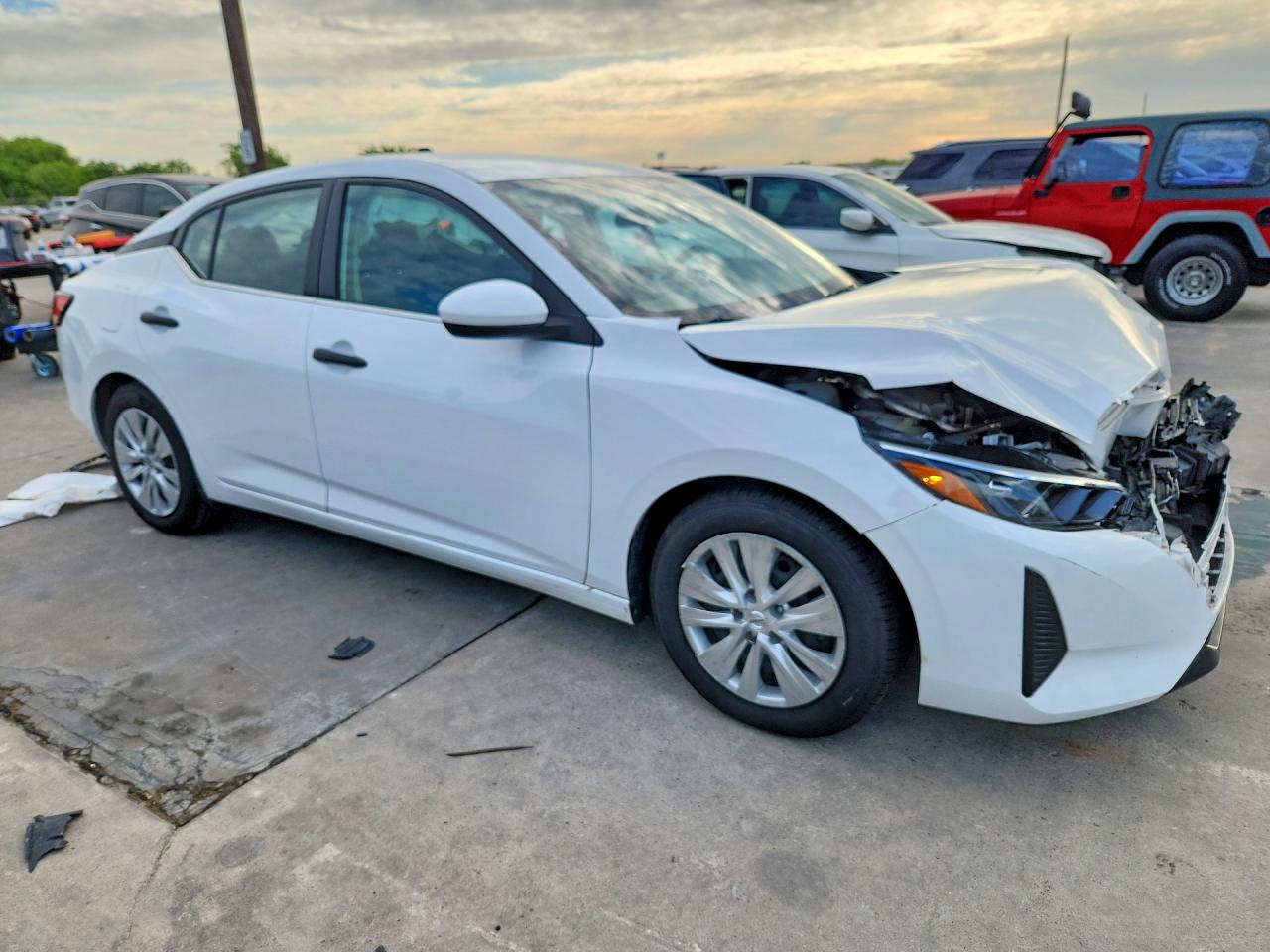 2024 Nissan Sentra S White vin: 3N1AB8BV6RY292460