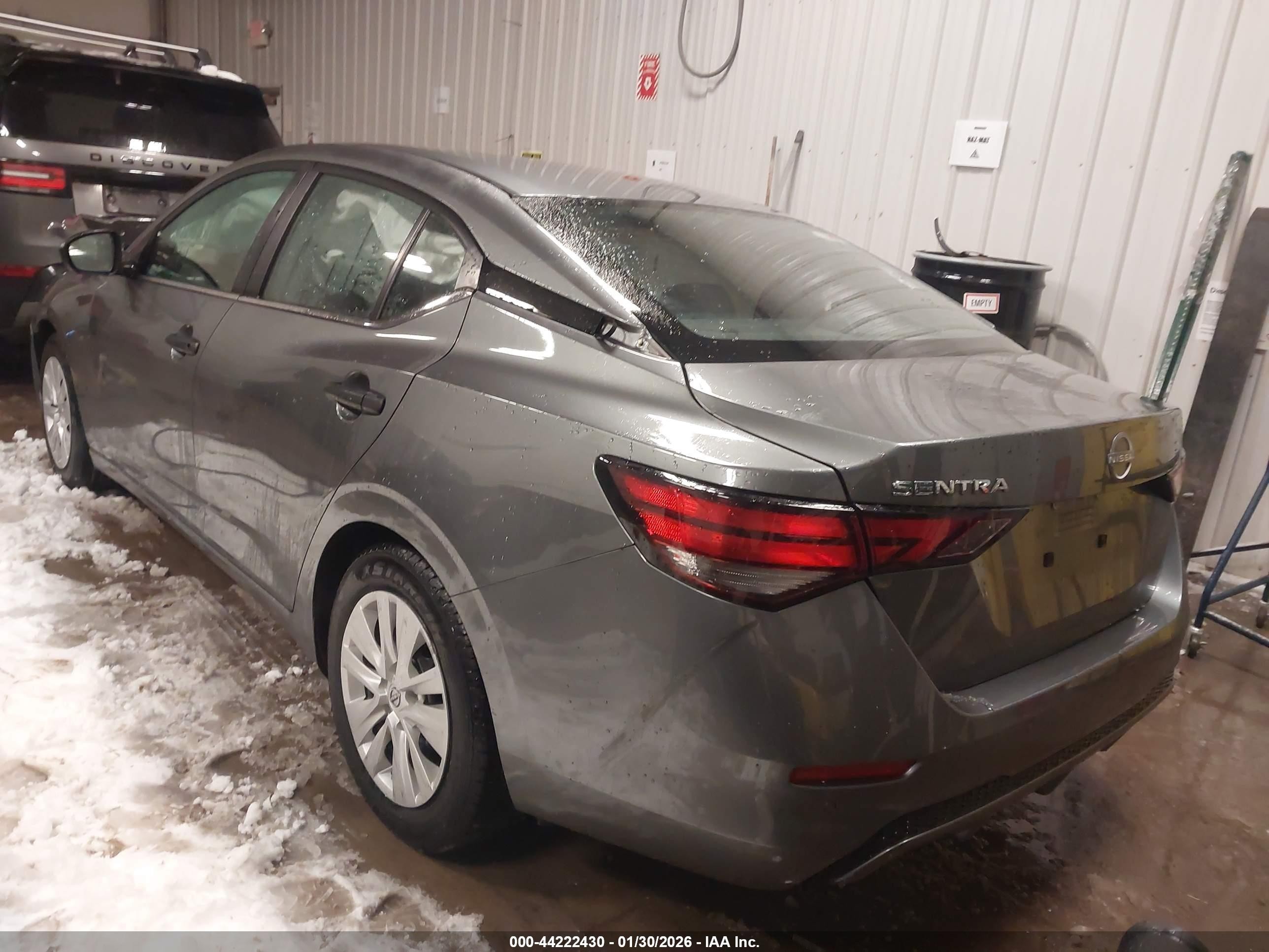 2024 Nissan Sentra S Серый vin: 3N1AB8BV7RY290782