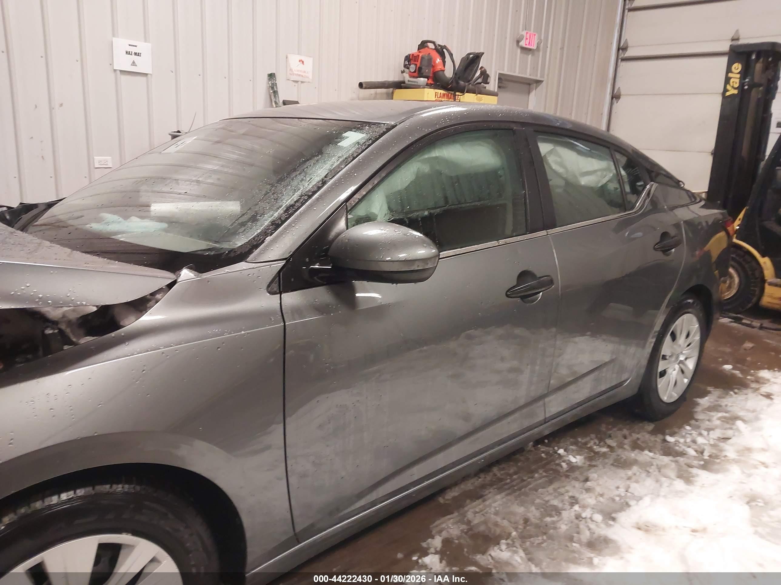 2024 Nissan Sentra S Серый vin: 3N1AB8BV7RY290782