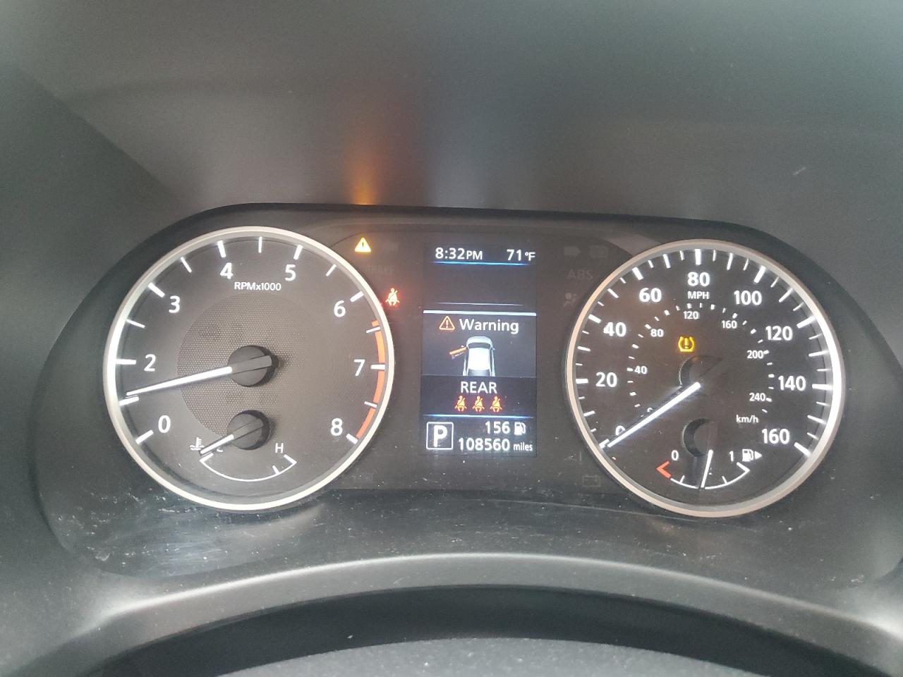 2023 Nissan Sentra S Белый vin: 3N1AB8BV8PY224013 Damage: Warning - Tire Pressure, On, Unacceptable