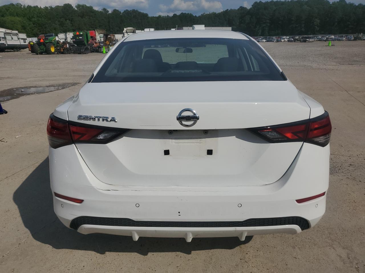 2023 Nissan Sentra S Белый vin: 3N1AB8BV8PY224013 Damage: Rear Bumper, Broken, Replacement Required