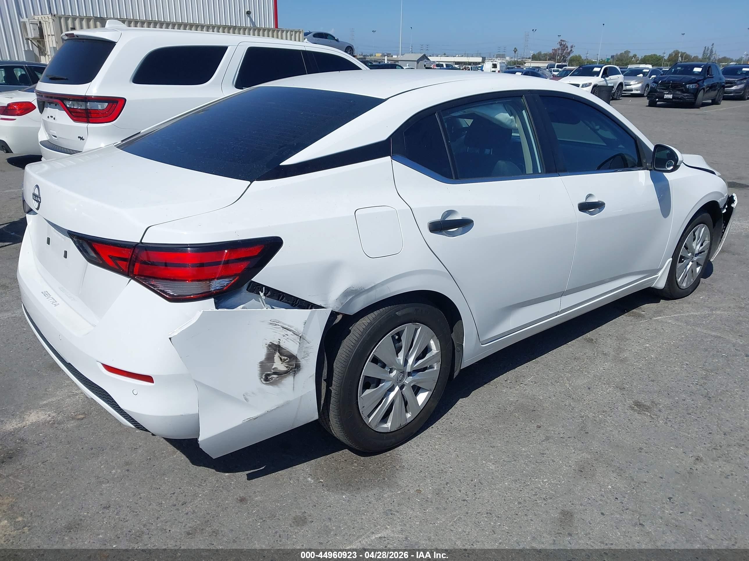 2024 Nissan Sentra S Xtronic Cvt White vin: 3N1AB8BV8RY244751