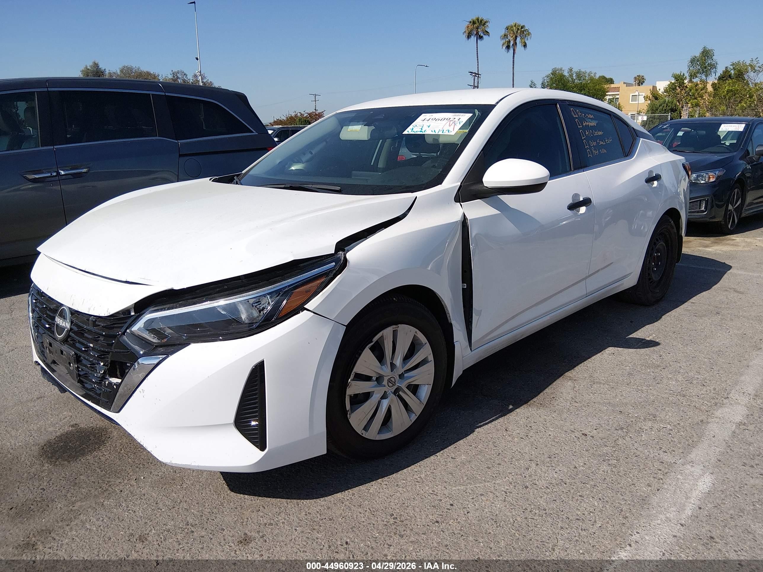 2024 Nissan Sentra S Xtronic Cvt White vin: 3N1AB8BV8RY244751
