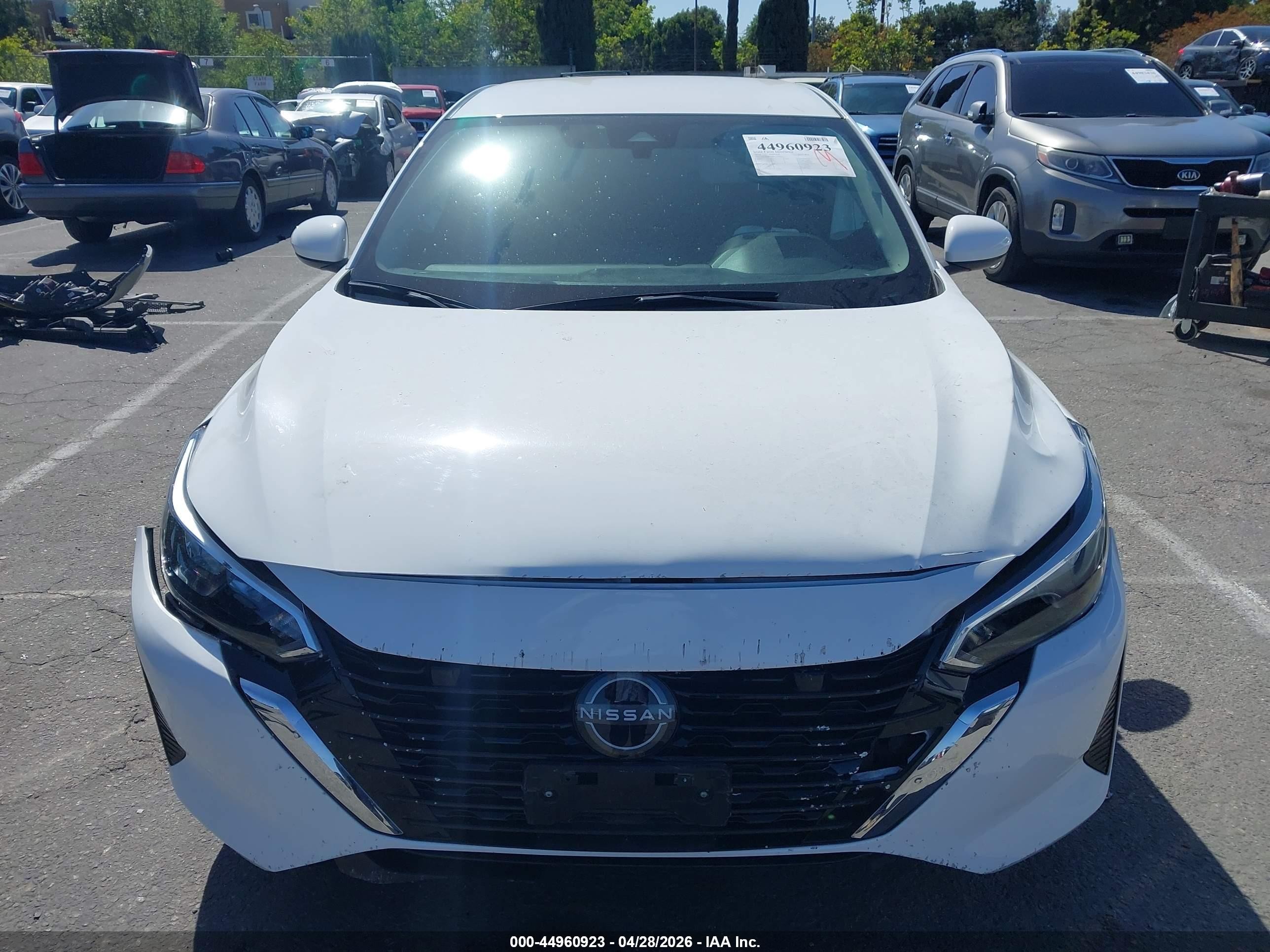 2024 Nissan Sentra S Xtronic Cvt White vin: 3N1AB8BV8RY244751