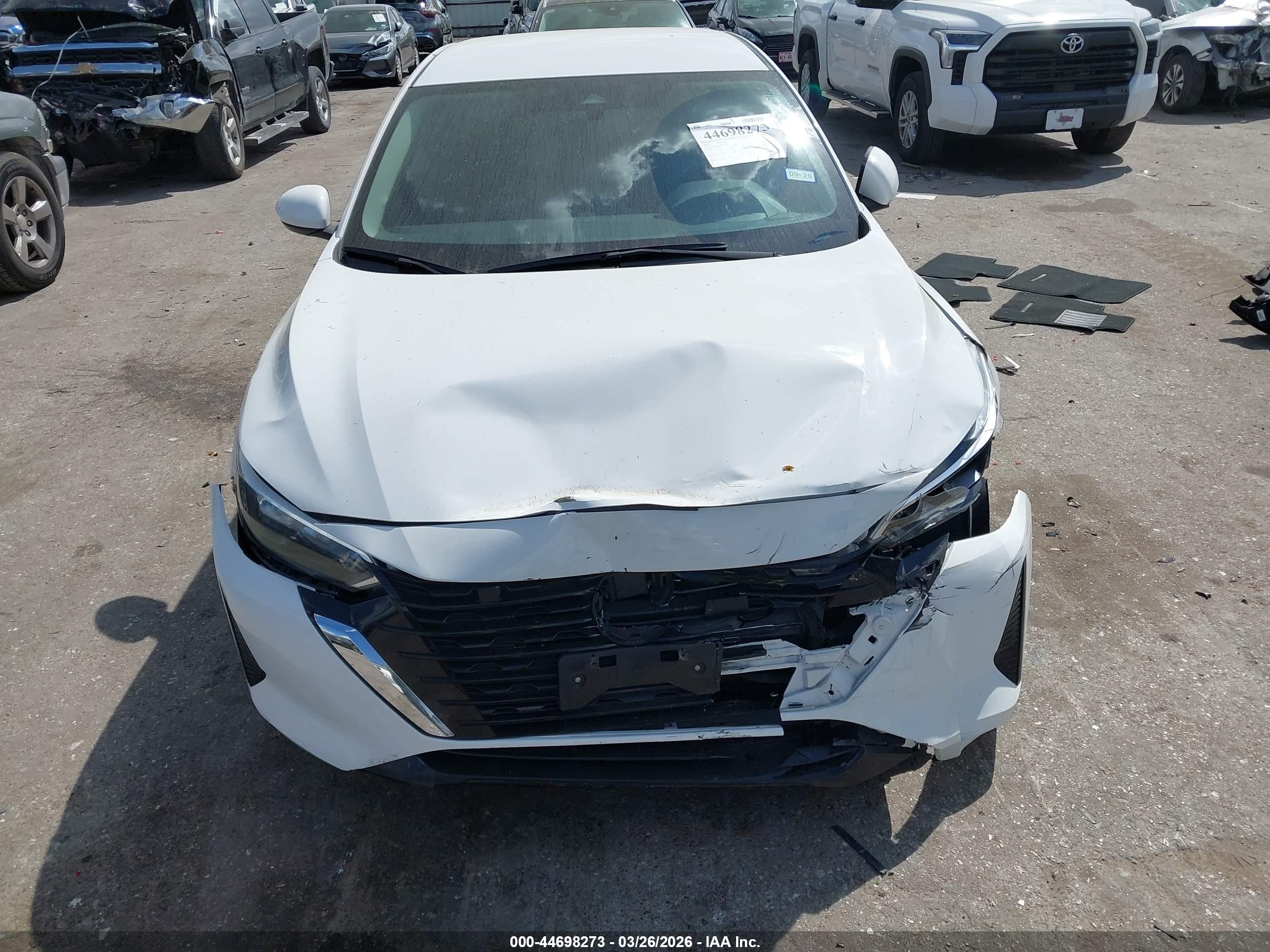 2024 Nissan Sentra S Xtronic Cvt White vin: 3N1AB8BV8RY350763
