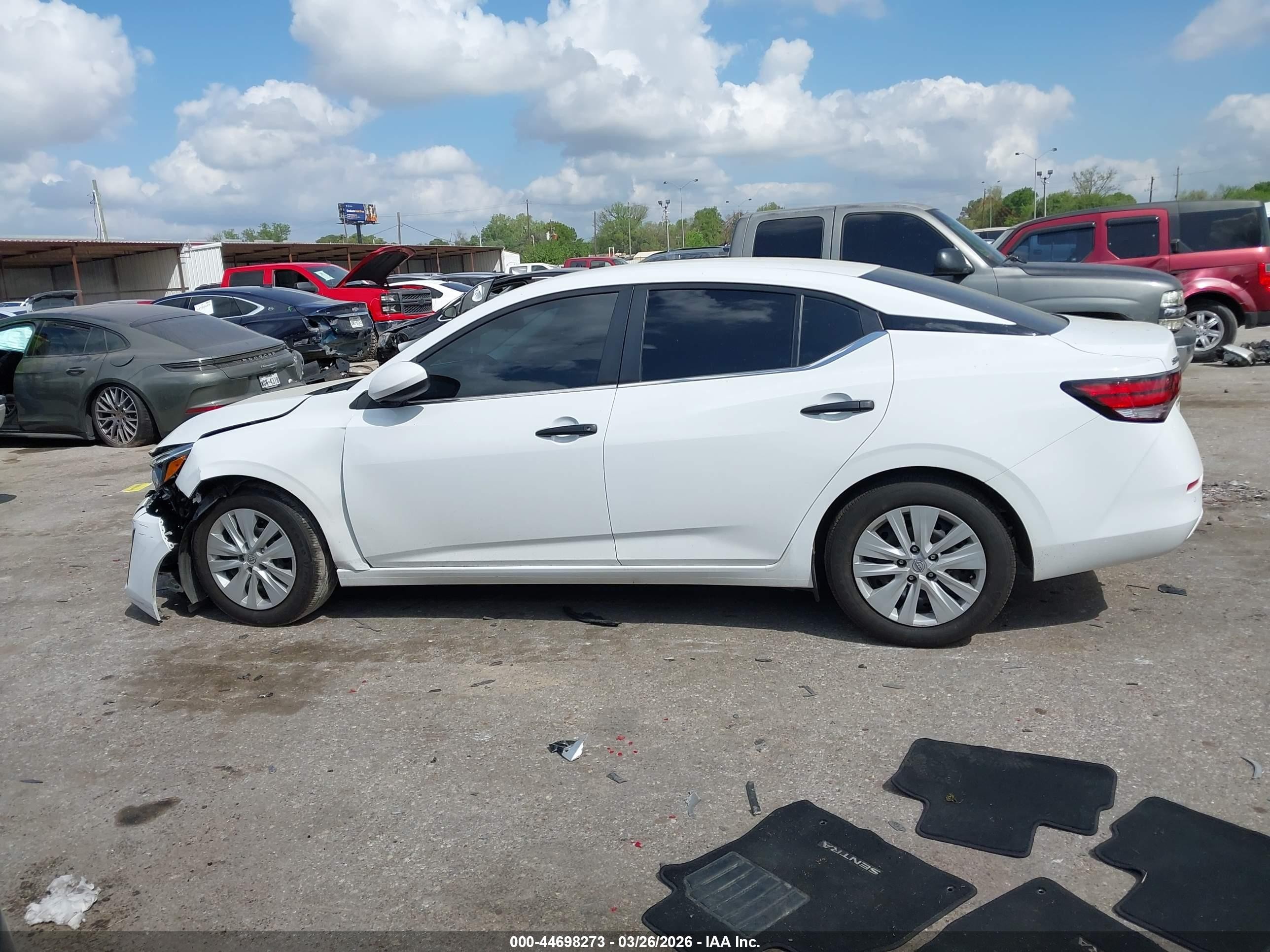 2024 Nissan Sentra S Xtronic Cvt White vin: 3N1AB8BV8RY350763