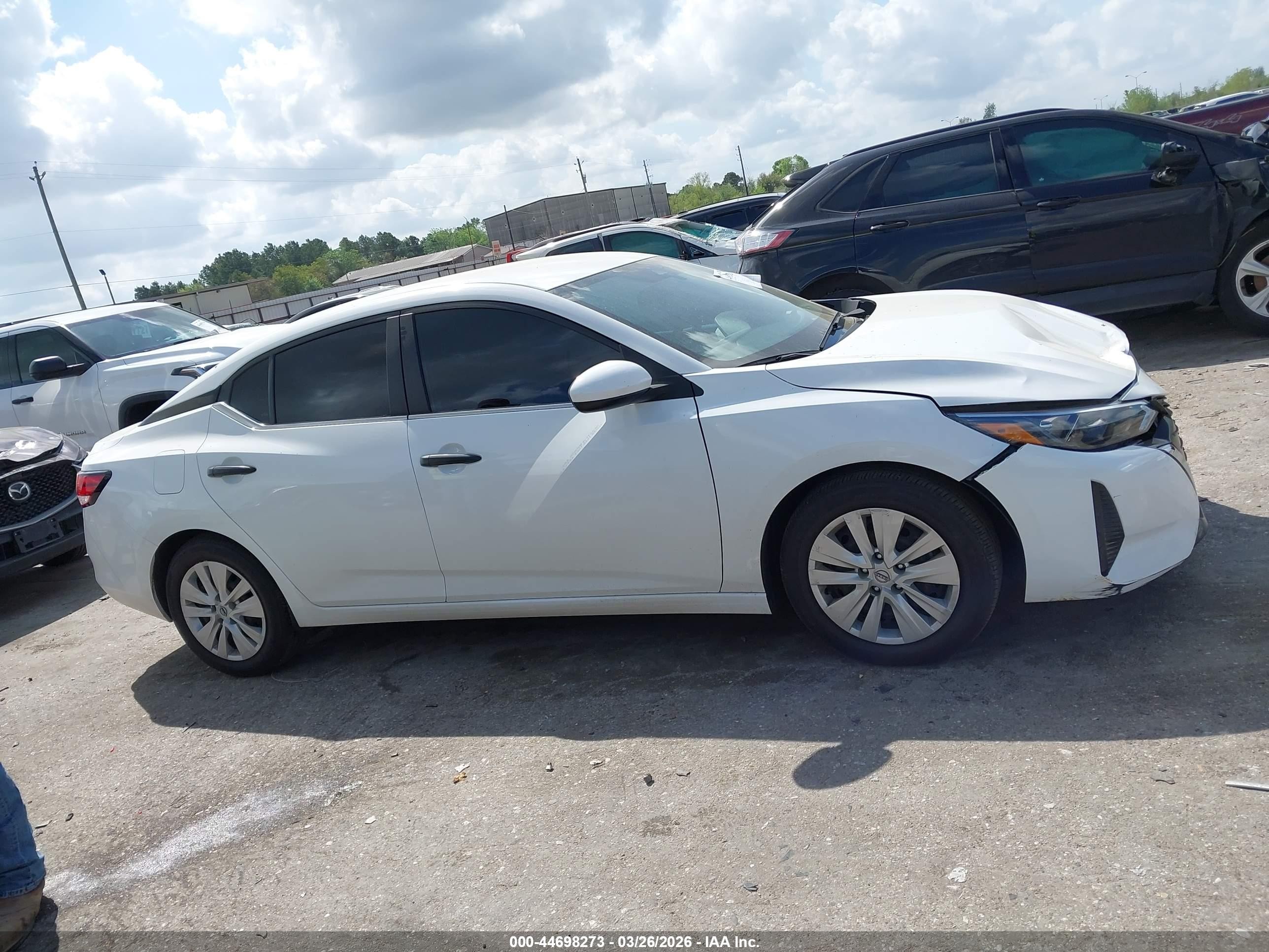 2024 Nissan Sentra S Xtronic Cvt White vin: 3N1AB8BV8RY350763