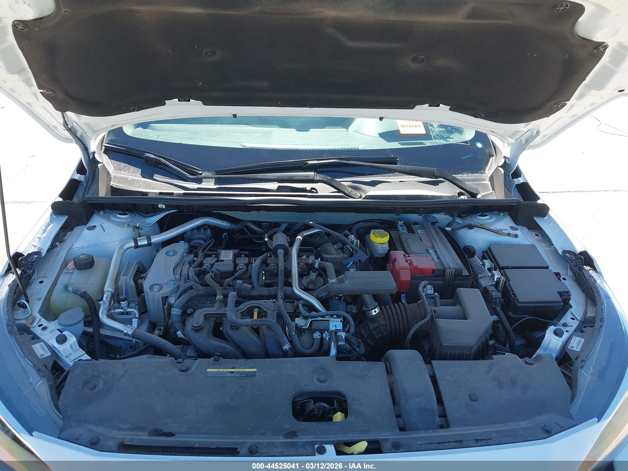 2025 Nissan Sentra S Белый vin: 3N1AB8BV8SY364359