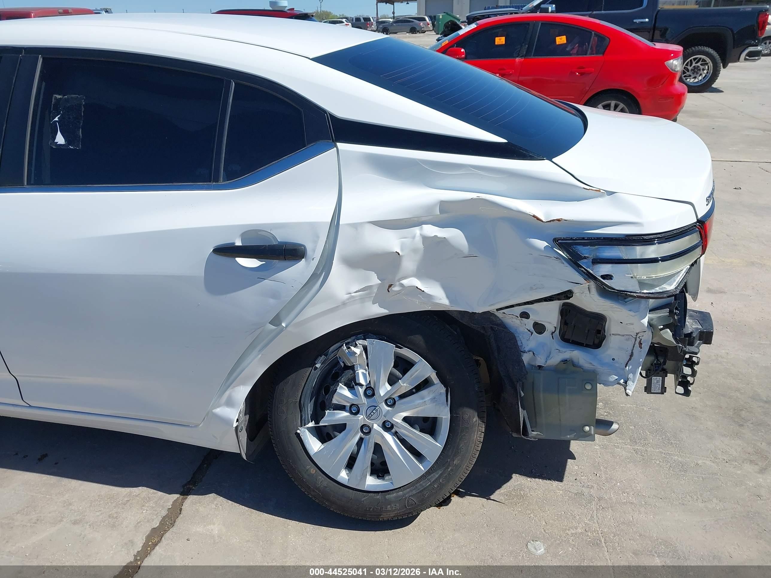 2025 Nissan Sentra S Белый vin: 3N1AB8BV8SY364359