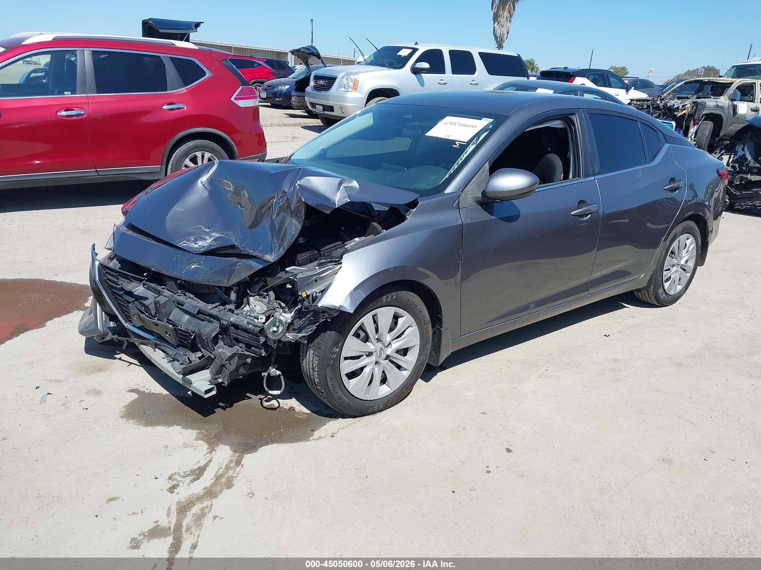 2021 Nissan Sentra S Xtronic Cvt Серый vin: 3N1AB8BV9MY303945