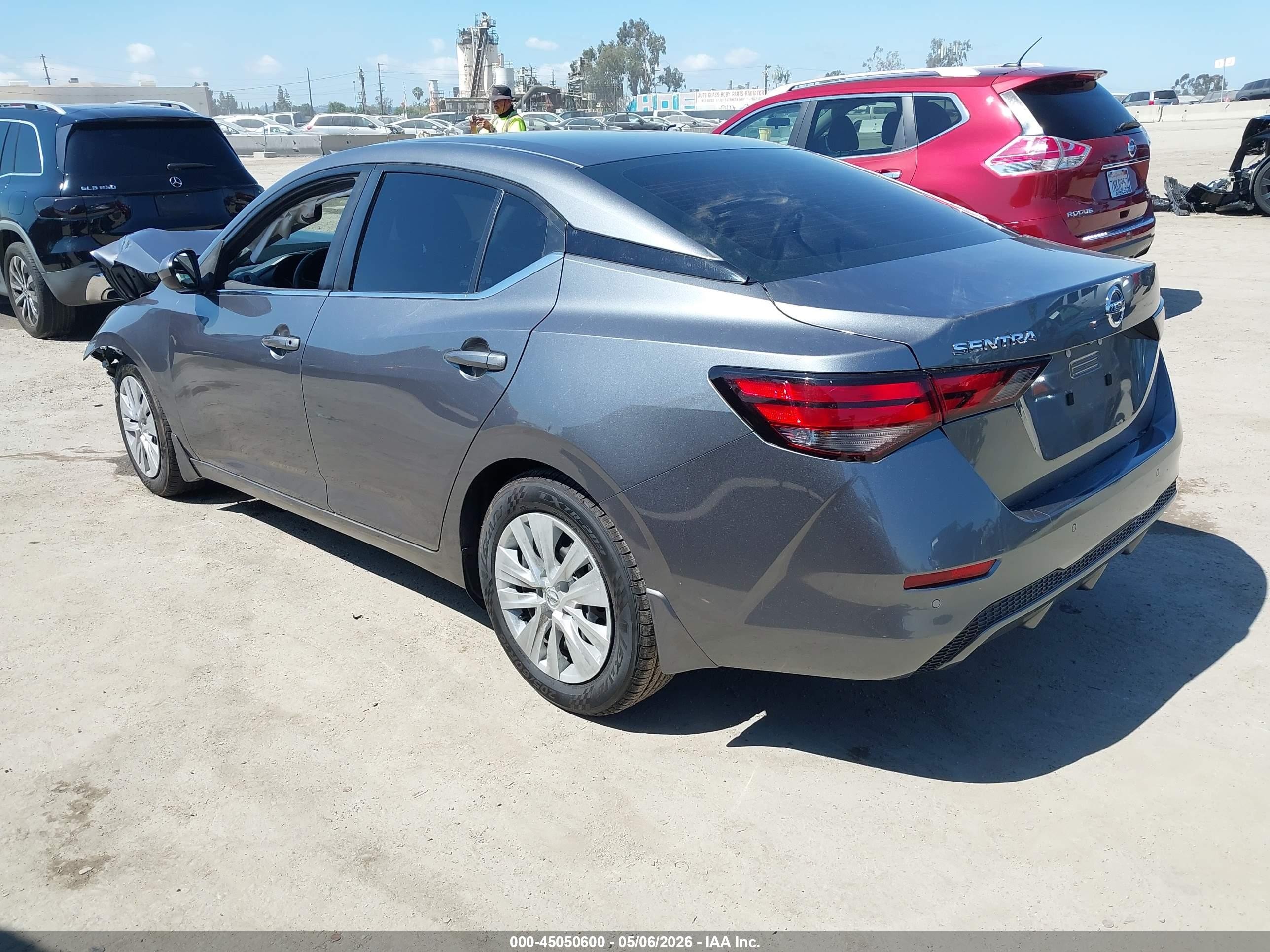 2021 Nissan Sentra S Xtronic Cvt Серый vin: 3N1AB8BV9MY303945