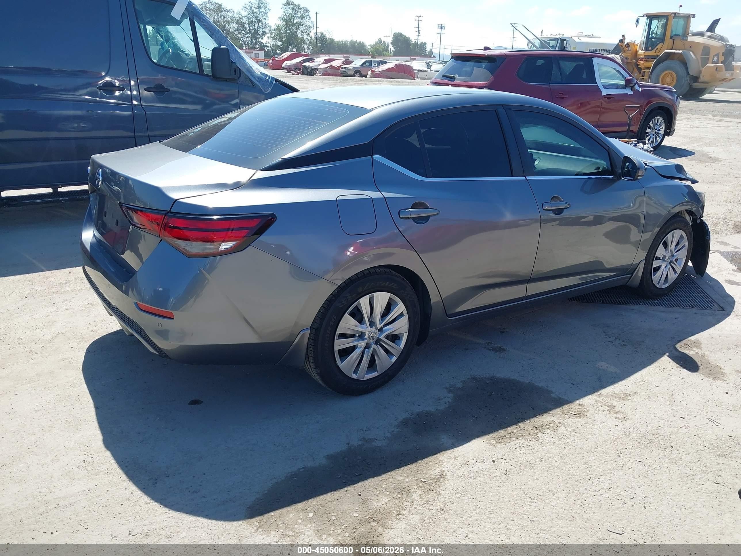2021 Nissan Sentra S Xtronic Cvt Серый vin: 3N1AB8BV9MY303945
