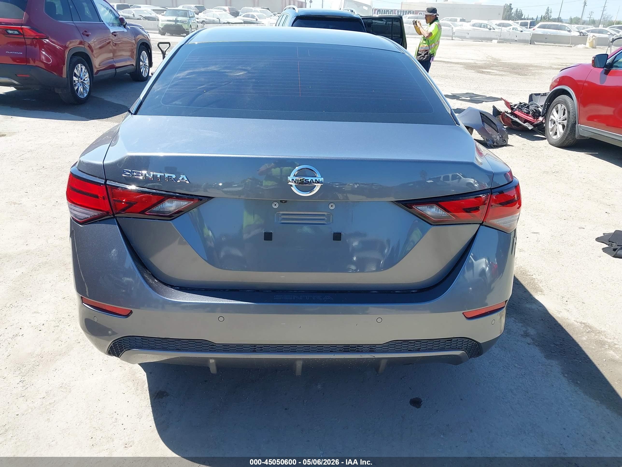 2021 Nissan Sentra S Xtronic Cvt Серый vin: 3N1AB8BV9MY303945
