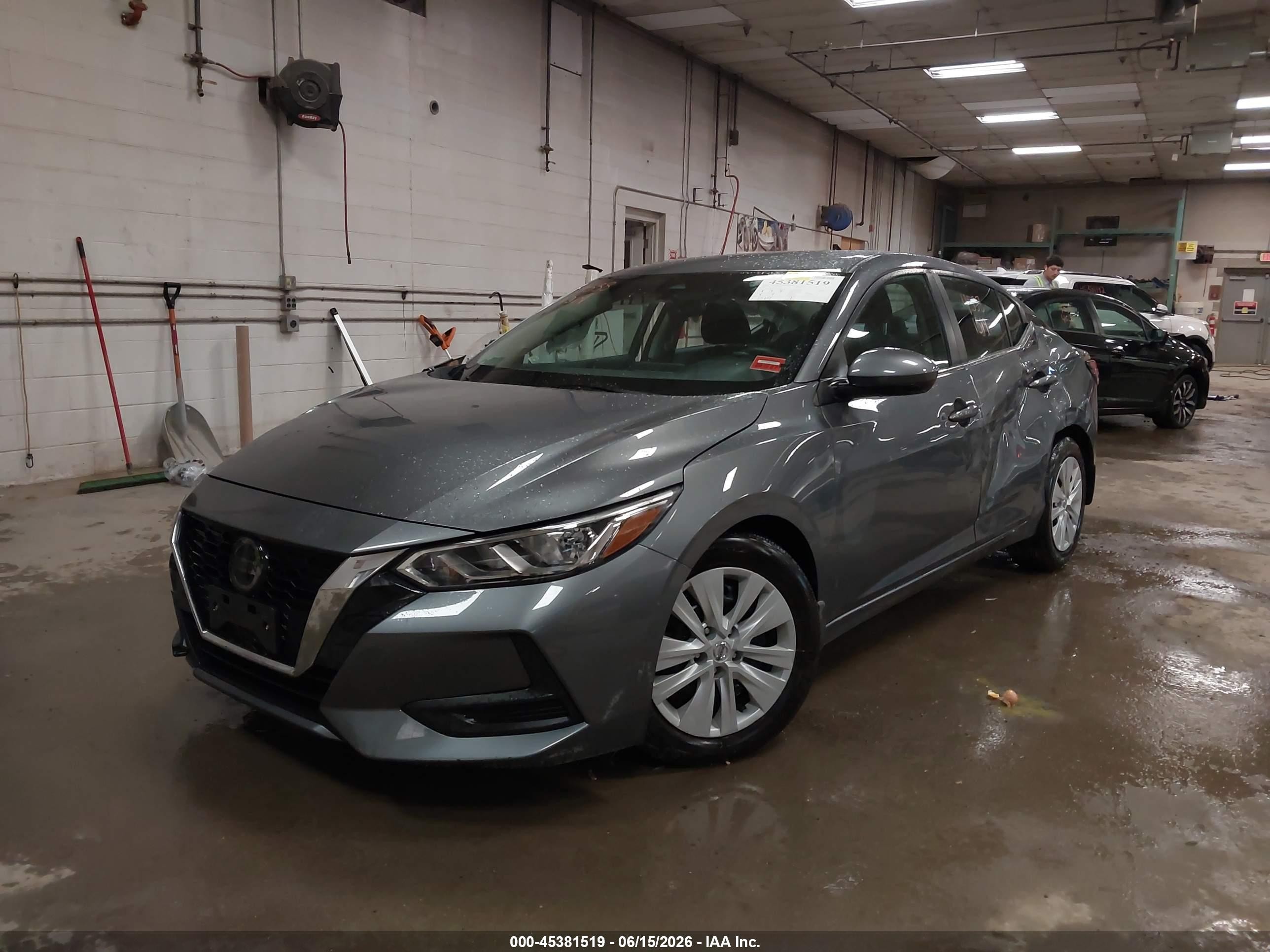 2021 Nissan Sentra S Xtronic Cvt Серый vin: 3N1AB8BV9MY305629