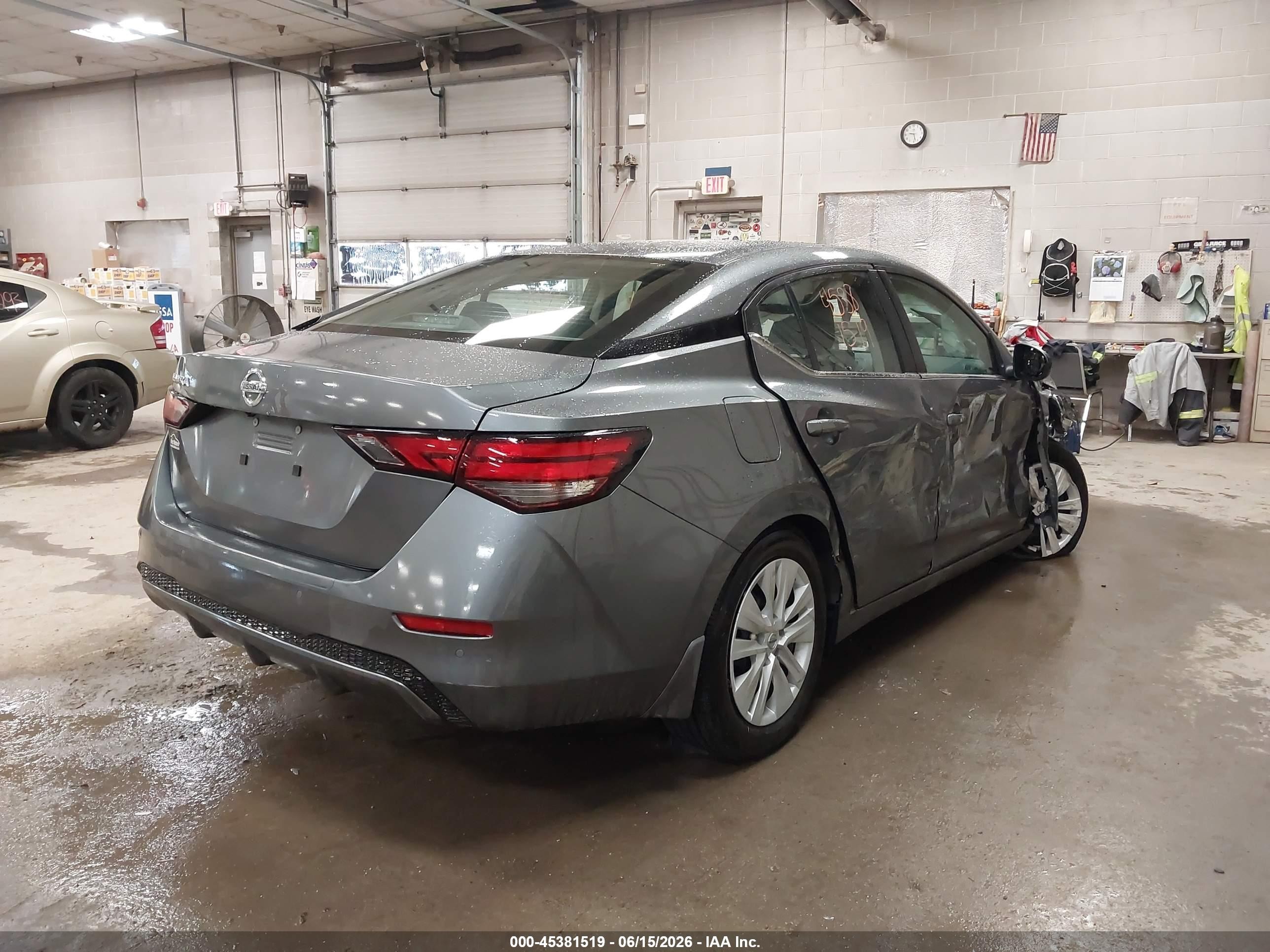 2021 Nissan Sentra S Xtronic Cvt Серый vin: 3N1AB8BV9MY305629