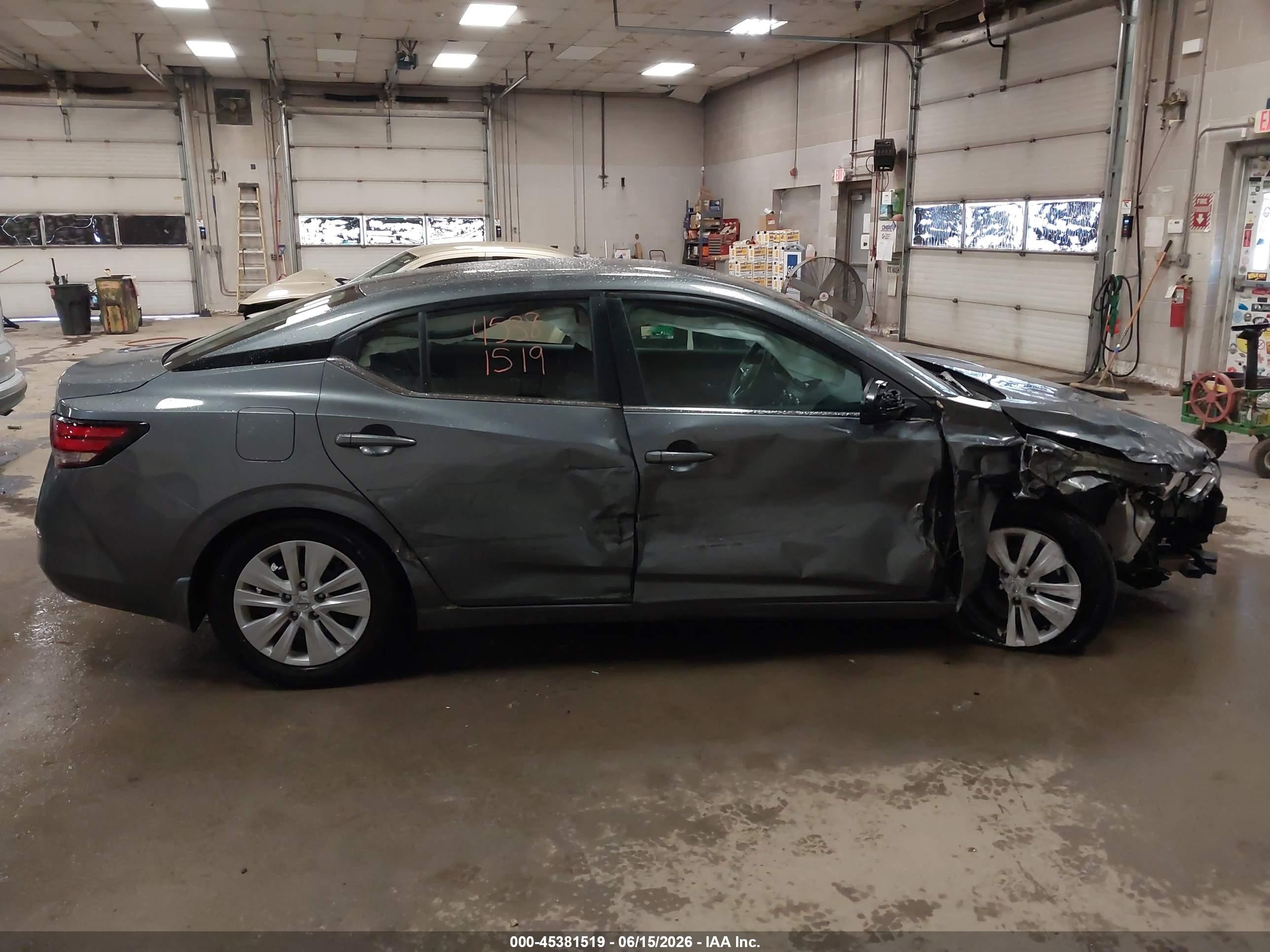 2021 Nissan Sentra S Xtronic Cvt Серый vin: 3N1AB8BV9MY305629