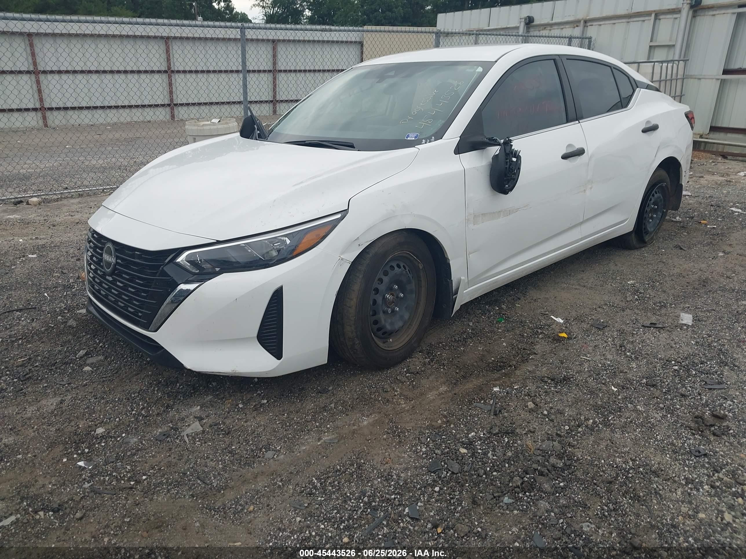 2024 Nissan Sentra S Xtronic Cvt White vin: 3N1AB8BV9RY307260