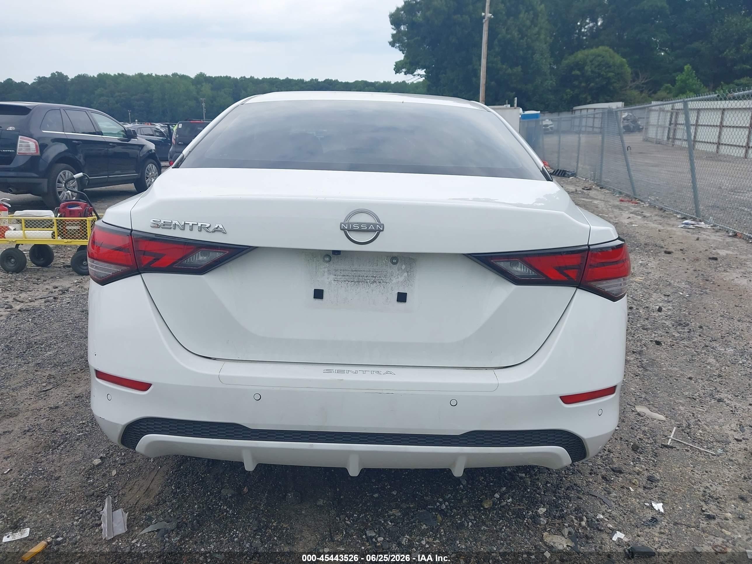 2024 Nissan Sentra S Xtronic Cvt White vin: 3N1AB8BV9RY307260