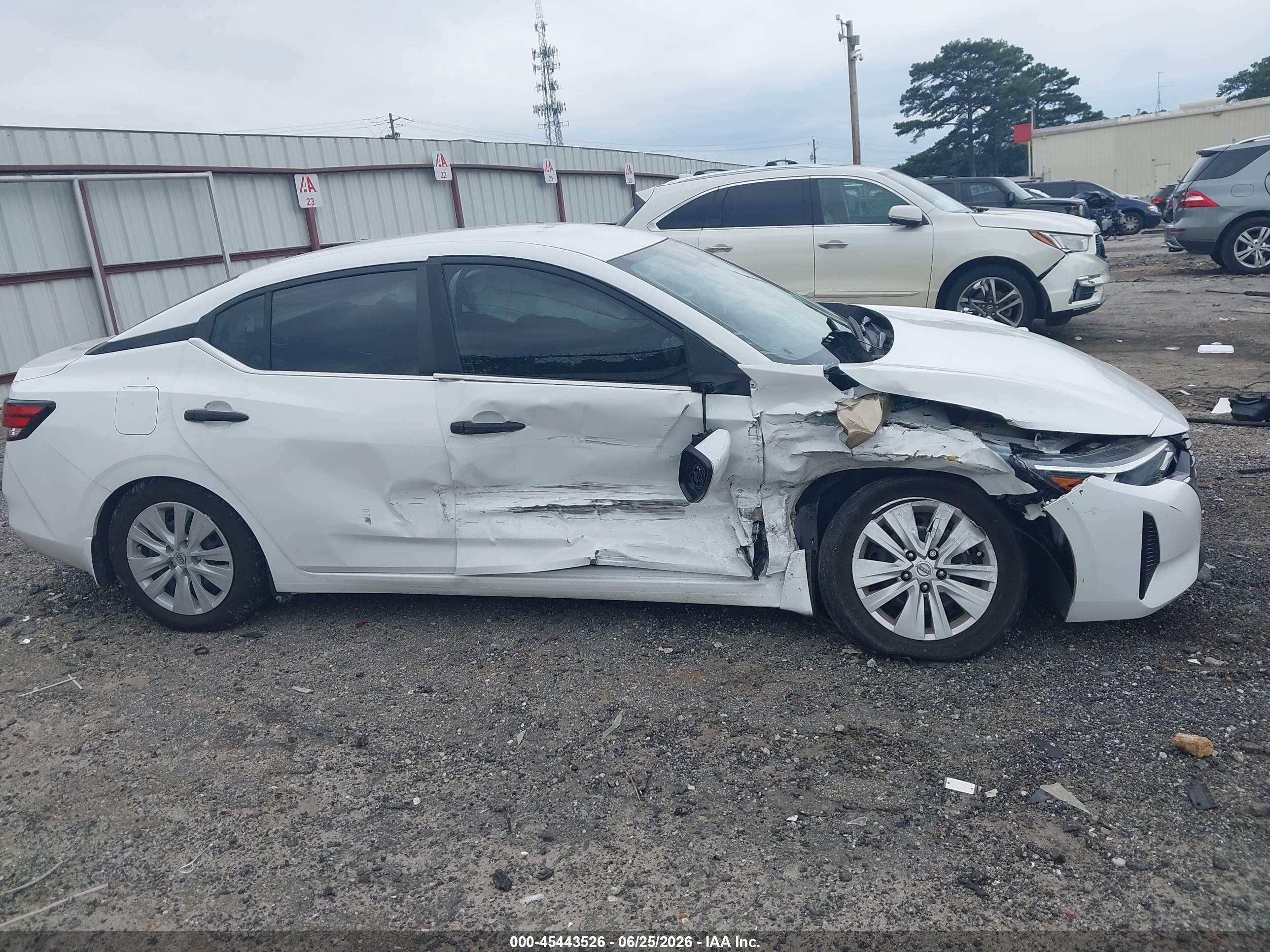 2024 Nissan Sentra S Xtronic Cvt White vin: 3N1AB8BV9RY307260