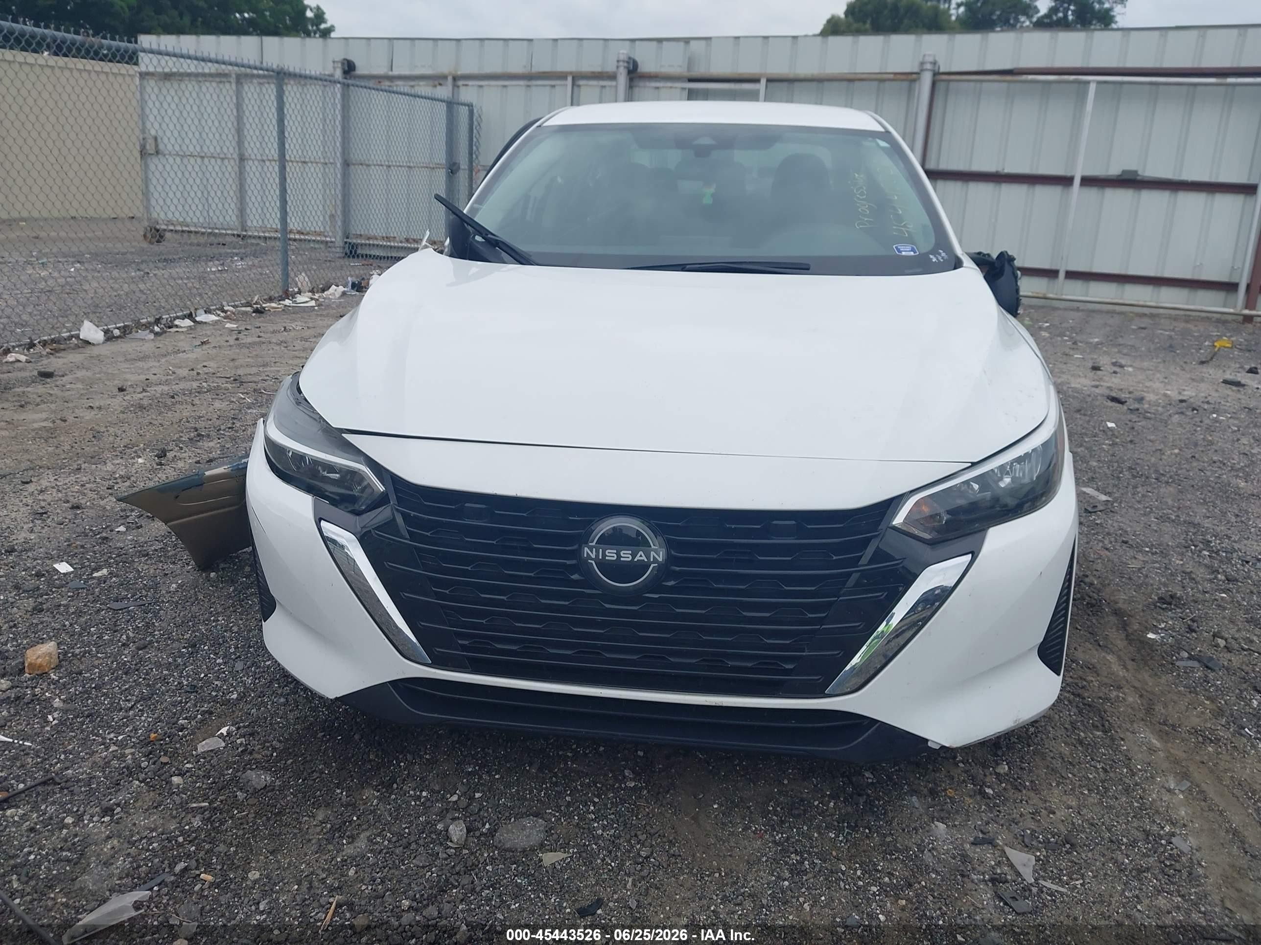 2024 Nissan Sentra S Xtronic Cvt White vin: 3N1AB8BV9RY307260