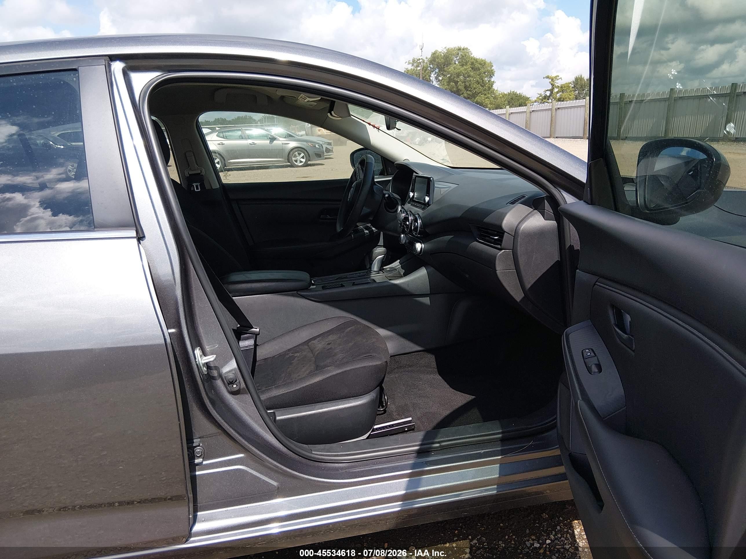 2025 Nissan Sentra S Серый vin: 3N1AB8BV9SY350728