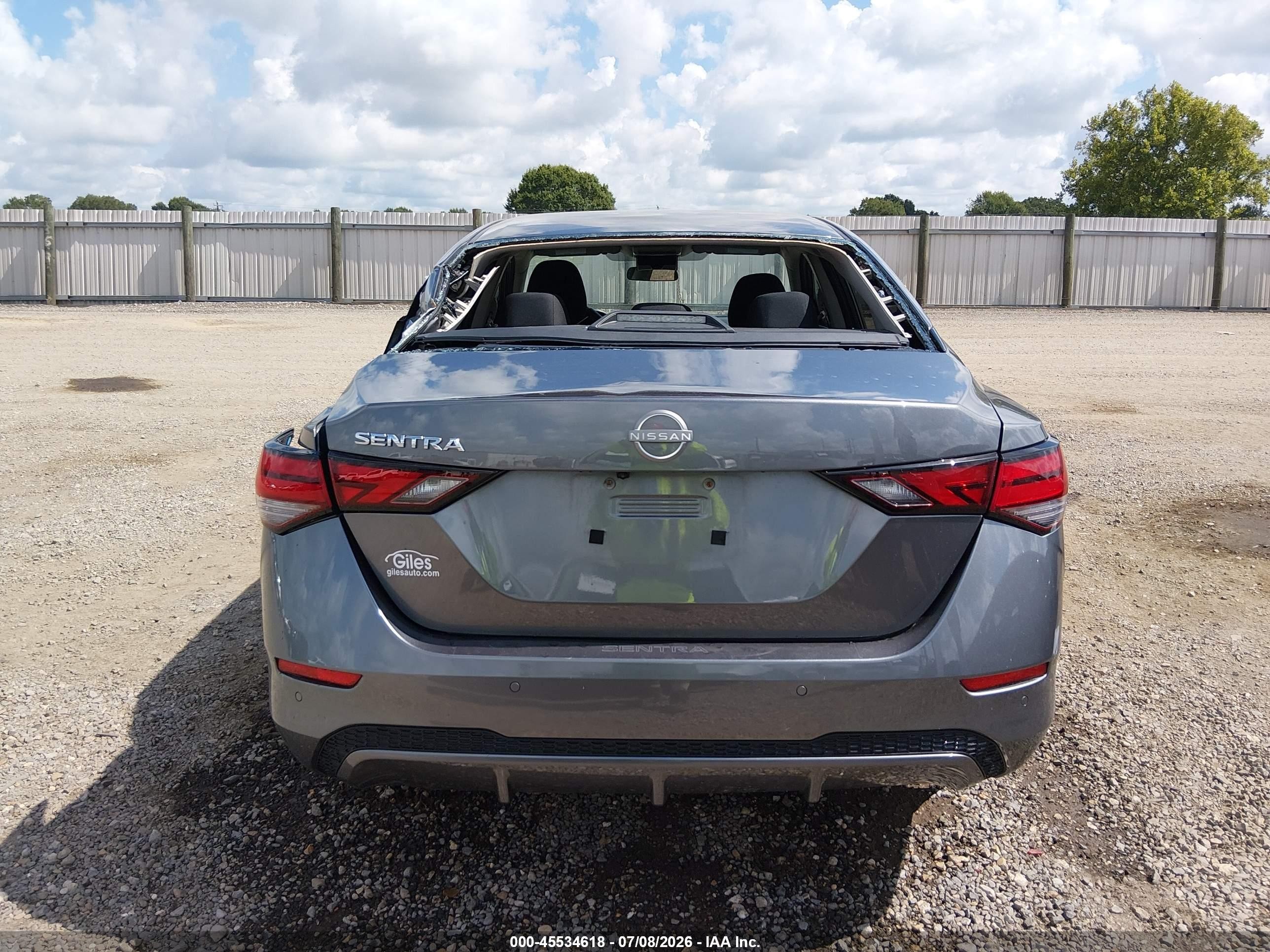 2025 Nissan Sentra S Серый vin: 3N1AB8BV9SY350728