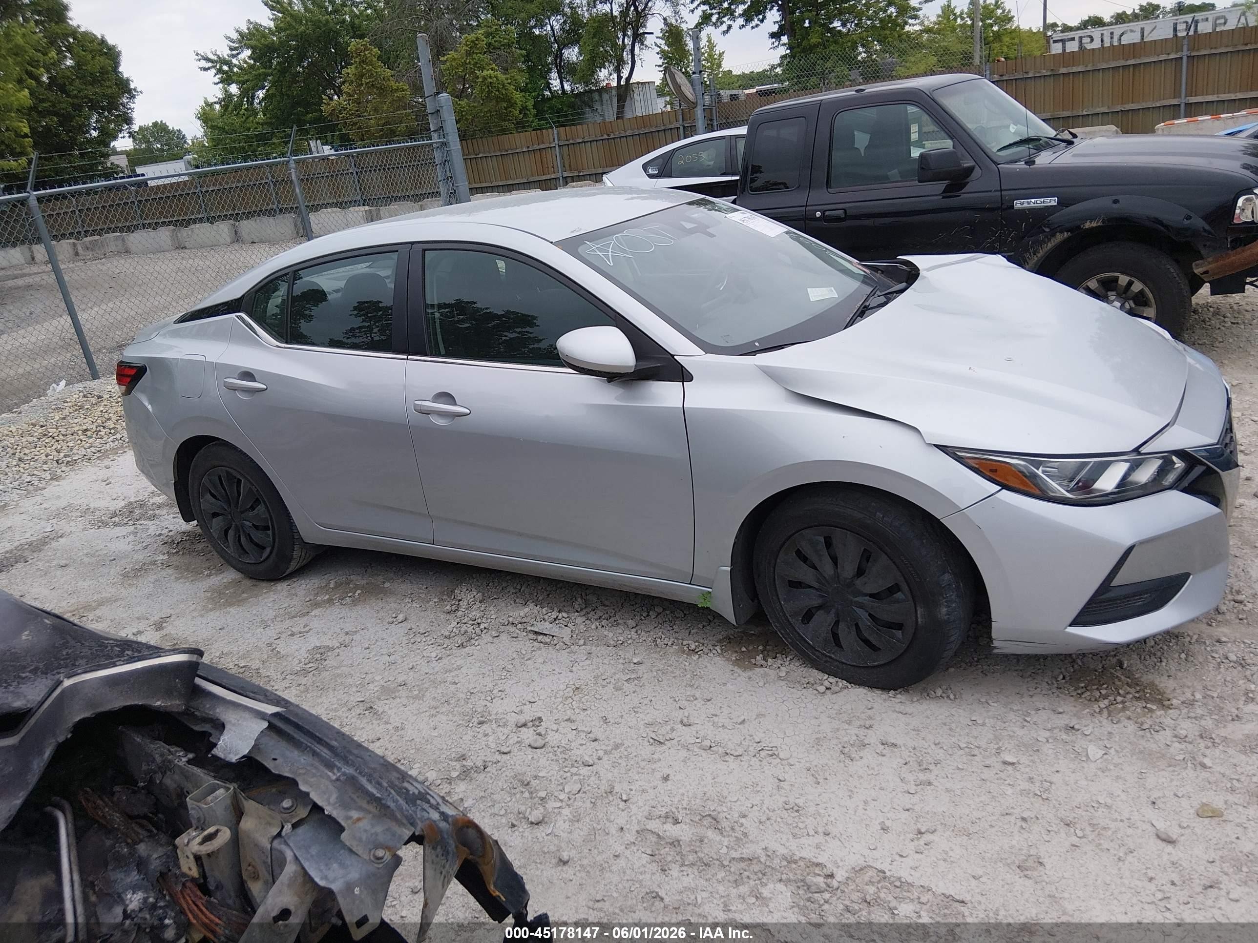 2021 Nissan Sentra S Xtronic Cvt Silver vin: 3N1AB8BVXMY305753