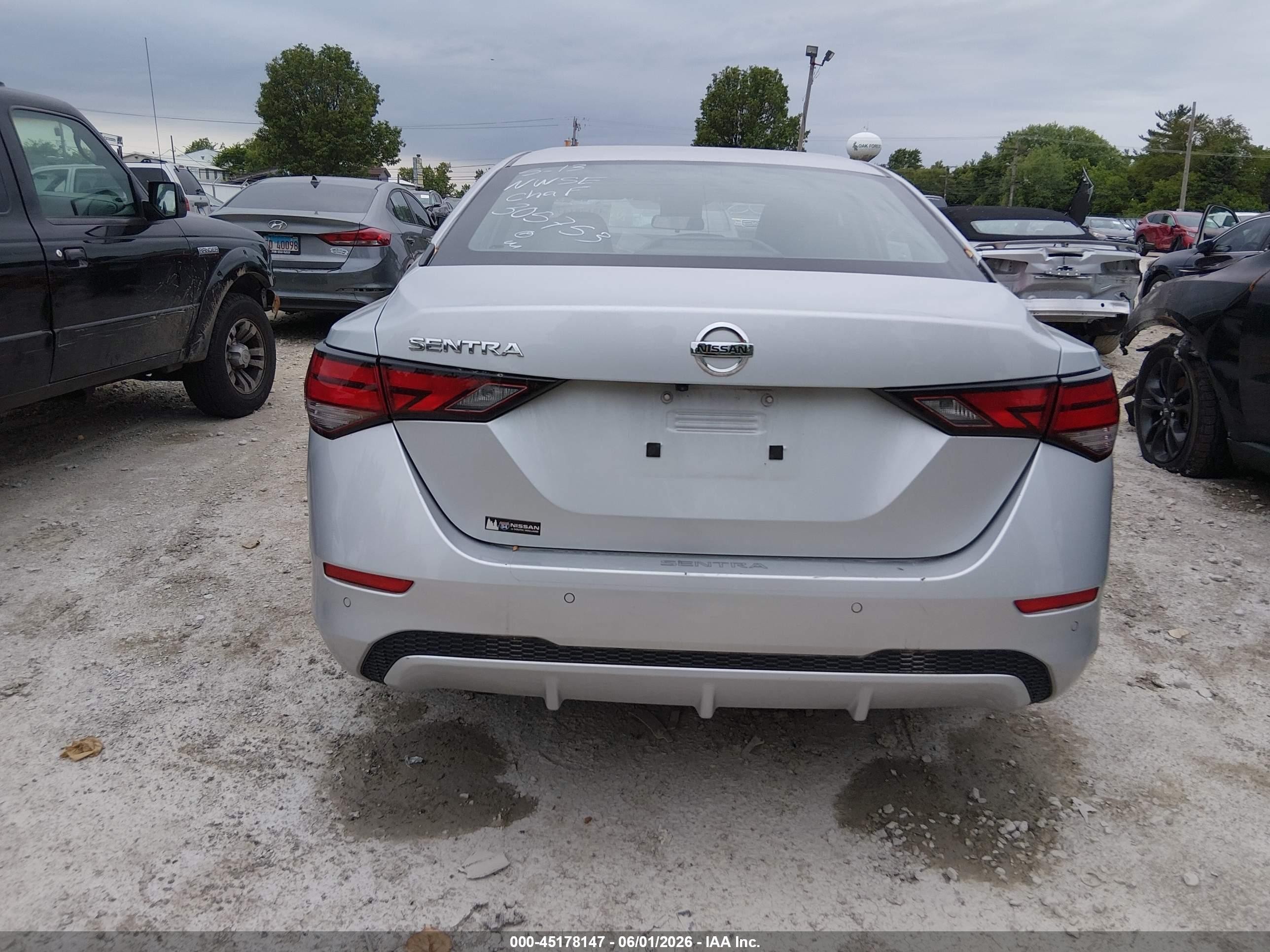 2021 Nissan Sentra S Xtronic Cvt Silver vin: 3N1AB8BVXMY305753
