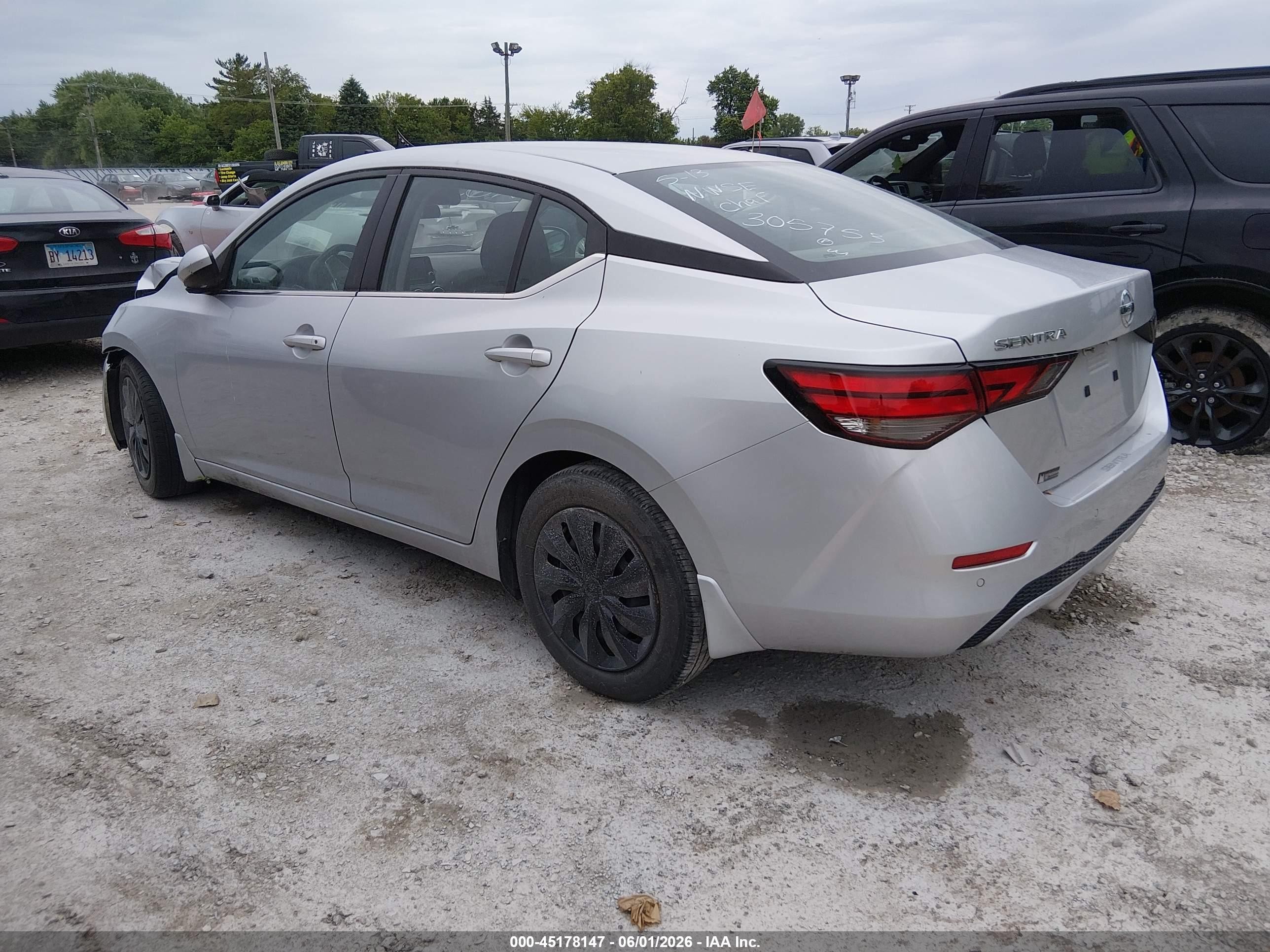 2021 Nissan Sentra S Xtronic Cvt Silver vin: 3N1AB8BVXMY305753